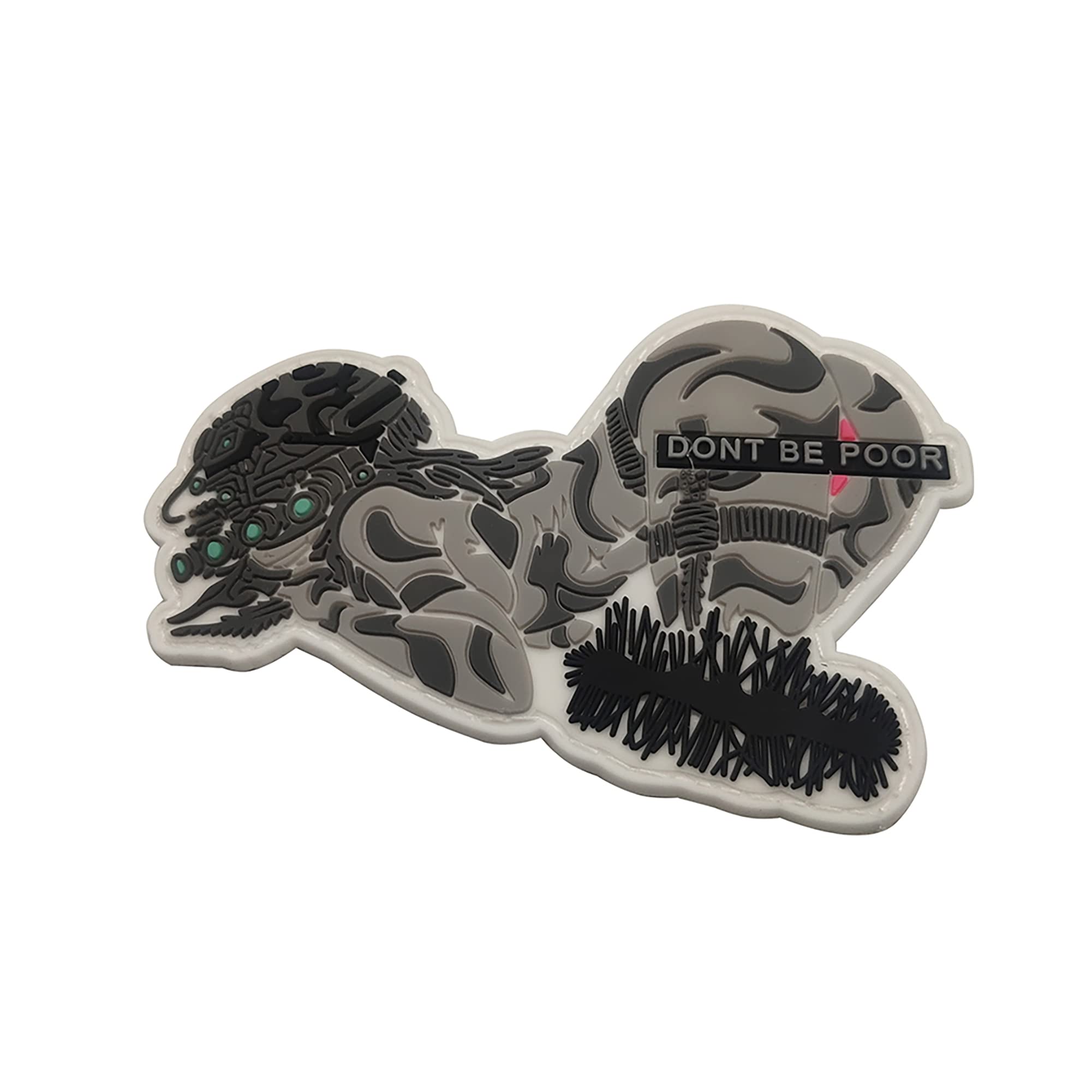 Sexy Female Soldier Bikini Don't Be Poor PVC Morale Patches Tactical Military Emblem Badges Sewing Appliques - Image 5