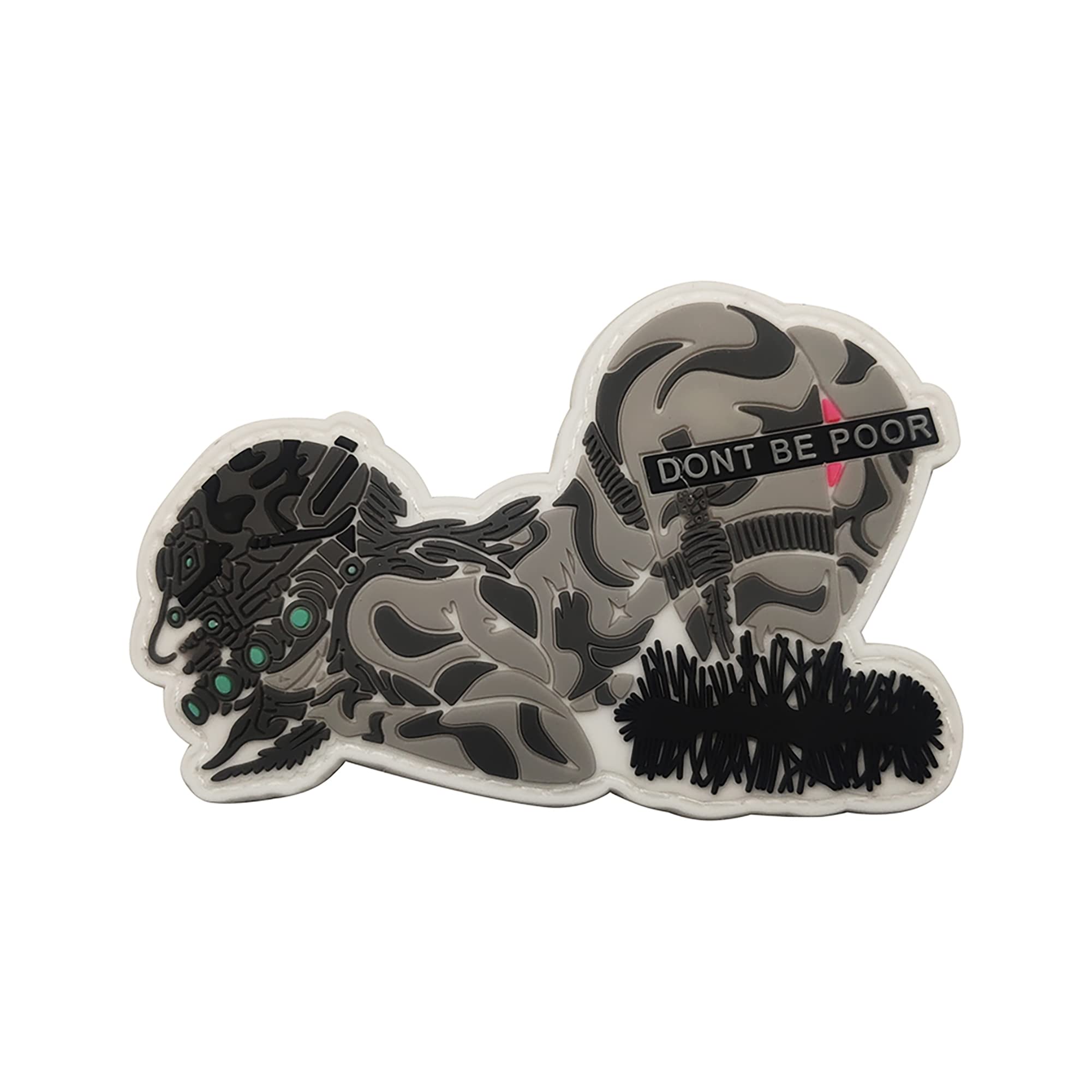 Sexy Female Soldier Bikini Don't Be Poor PVC Morale Patches Tactical Military Emblem Badges Sewing Appliques - Image 6