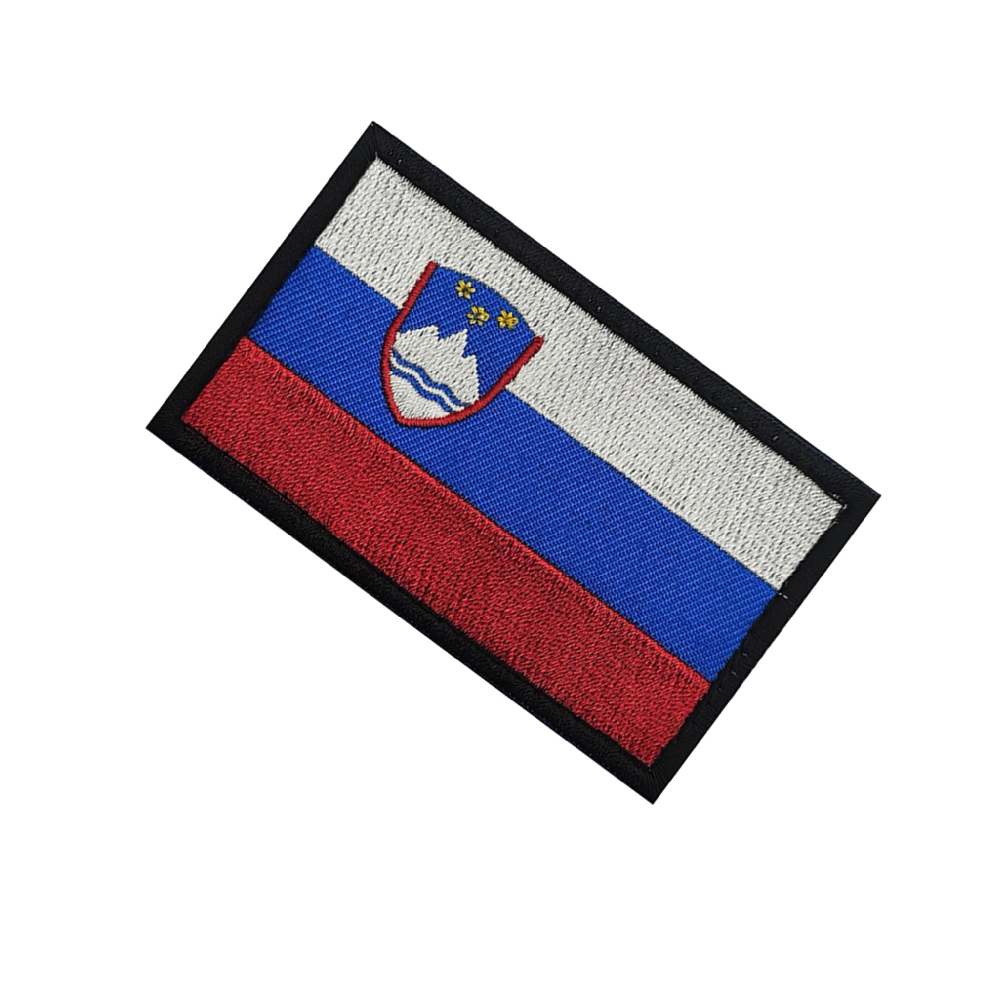 Slovenia Flag Embroidered Appliques Patches, Slovenian Flags Military Tactical Morale Patch, Hook and Loop Backing, 3.15 x 1.97 Inch, 2-Pack - Image 5
