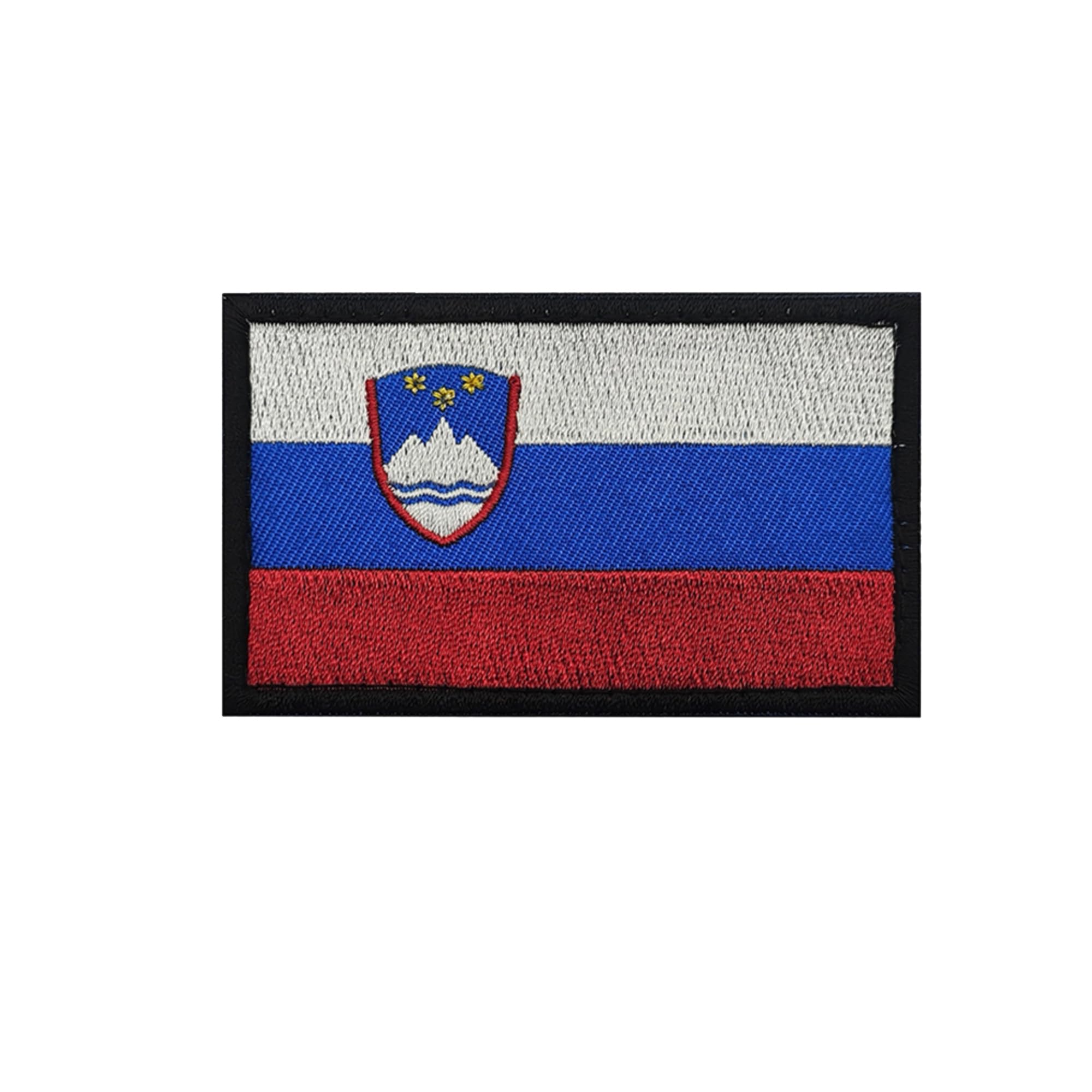 Slovenia Flag Embroidered Appliques Patches, Slovenian Flags Military Tactical Morale Patch, Hook and Loop Backing, 3.15 x 1.97 Inch, 2-Pack - Image 6