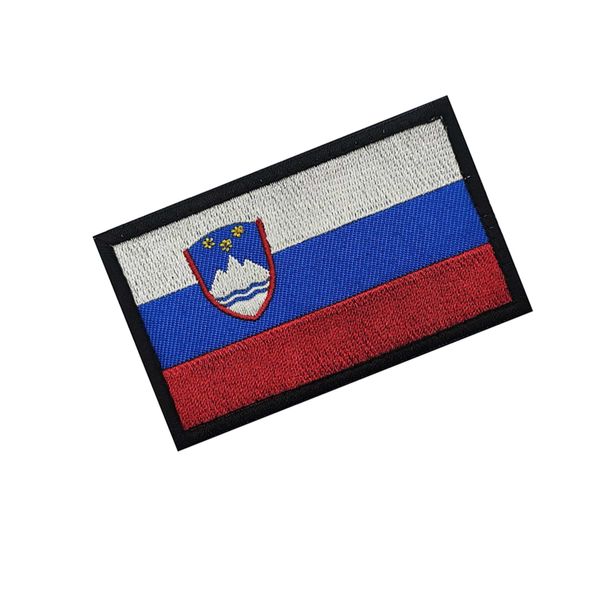 Slovenia Flag Embroidered Appliques Patches, Slovenian Flags Military Tactical Morale Patch, Hook and Loop Backing, 3.15 x 1.97 Inch, 2-Pack - Image 7