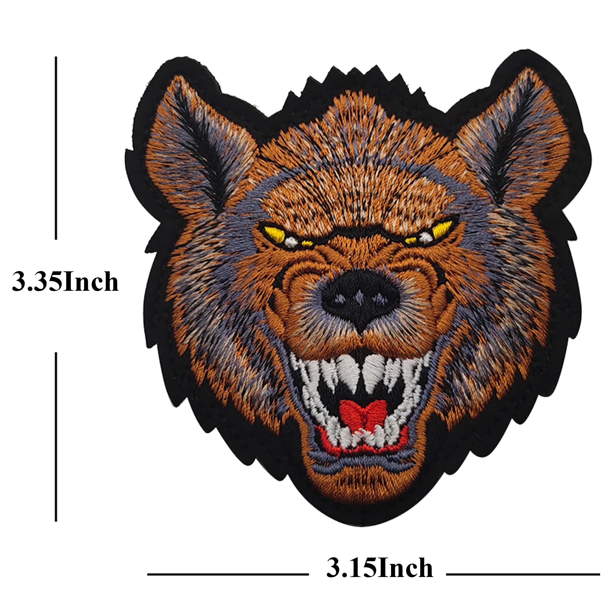 Spotted Hyena Tactical Military Morale Embroidered Patch - Pet Animal Costume Accessory Kit Fastener Hook and Loop Backing Badges Appliques - Image 2
