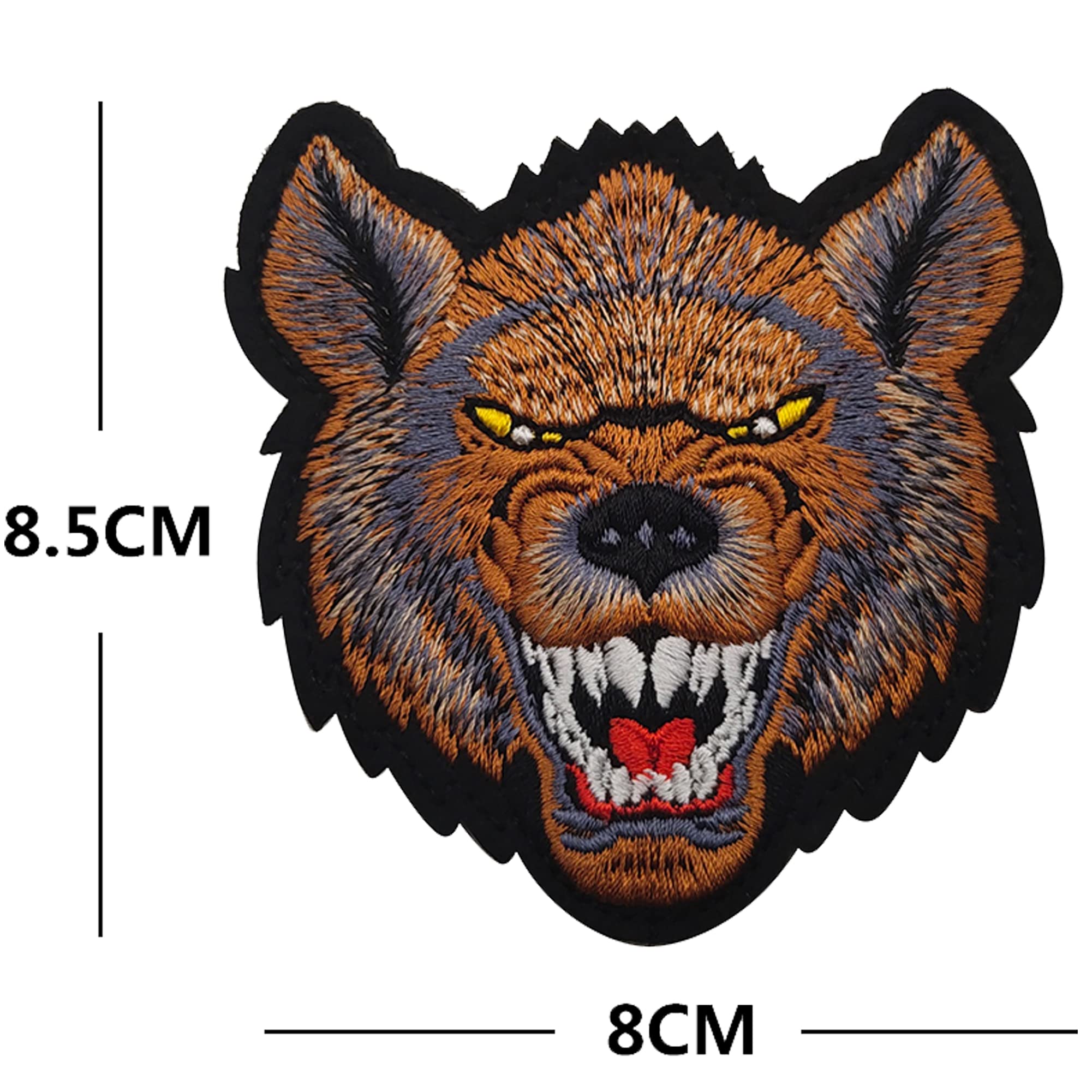 Spotted Hyena Tactical Military Morale Embroidered Patch - Pet Animal Costume Accessory Kit Fastener Hook and Loop Backing Badges Appliques - Image 9