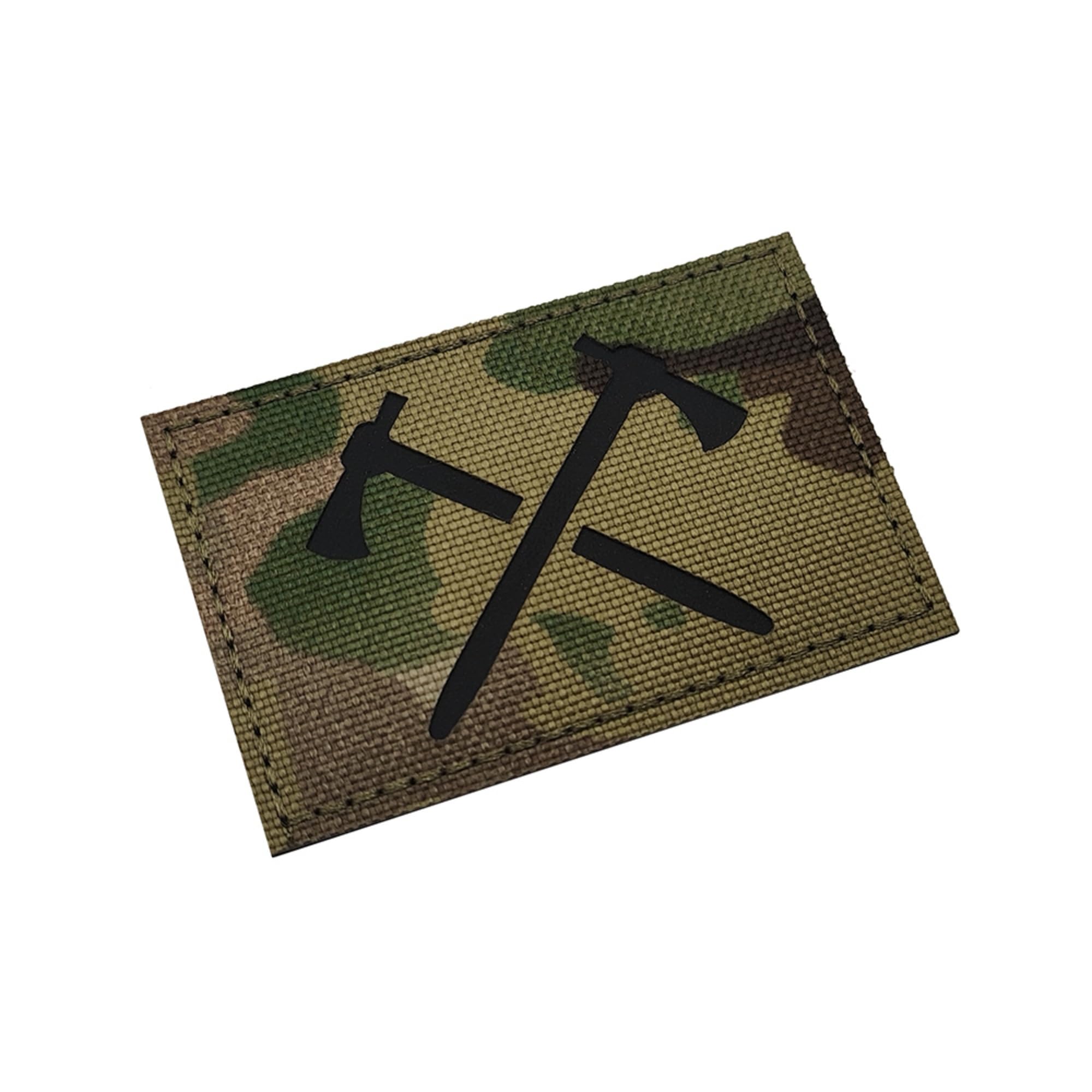 Tactical Crossed Axes Reflective Patch, Military Camouflage Pattern, Hook and Loop Backing, 2.95 x 1.97Inch, 2-Pack - Image 5