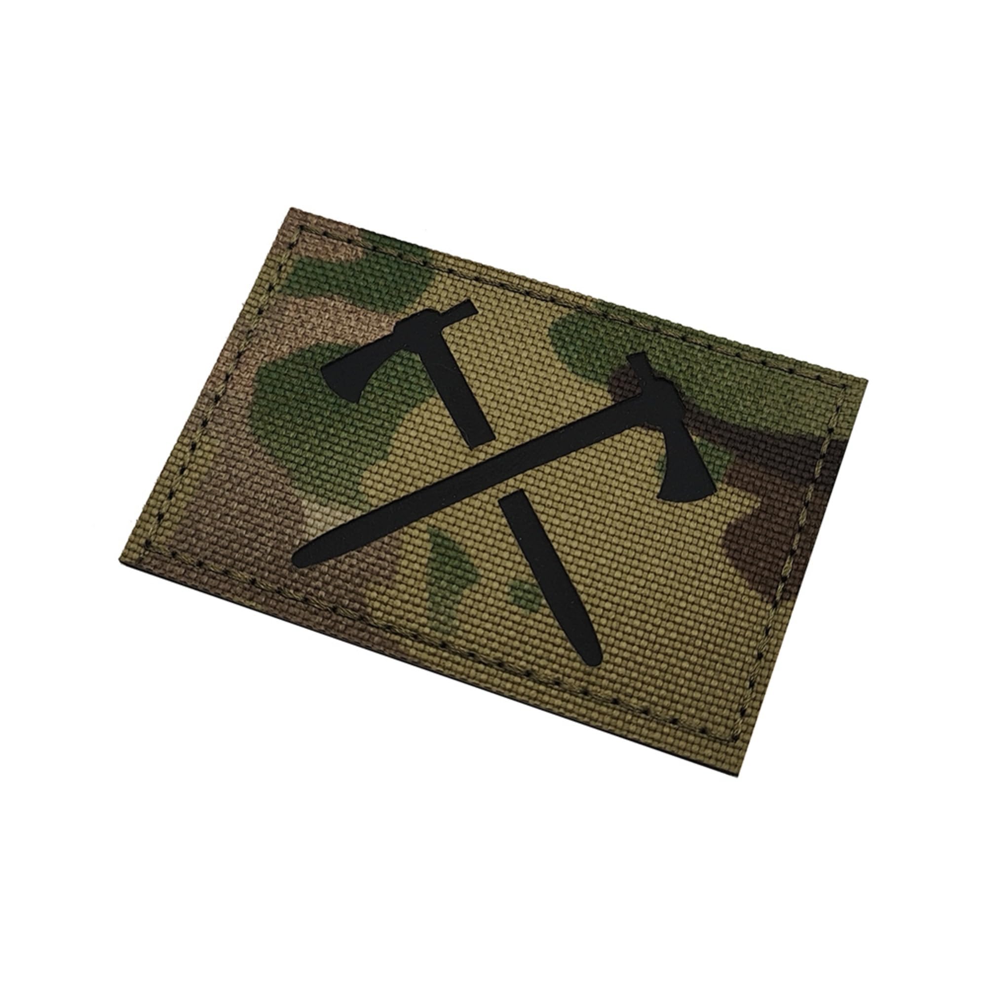 Tactical Crossed Axes Reflective Patch, Military Camouflage Pattern, Hook and Loop Backing, 2.95 x 1.97Inch, 2-Pack - Image 7