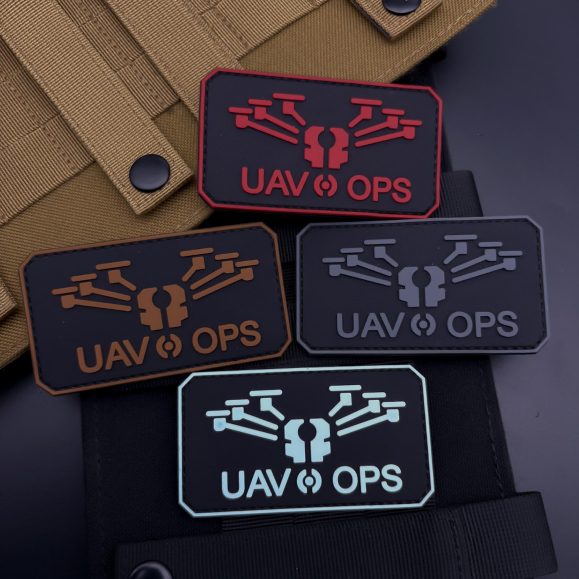 Tactical Drone Pilot PVC Patches, 3.54 x 1.97 inch, Hook and Loop Backing, Military Style Badges - Image 4
