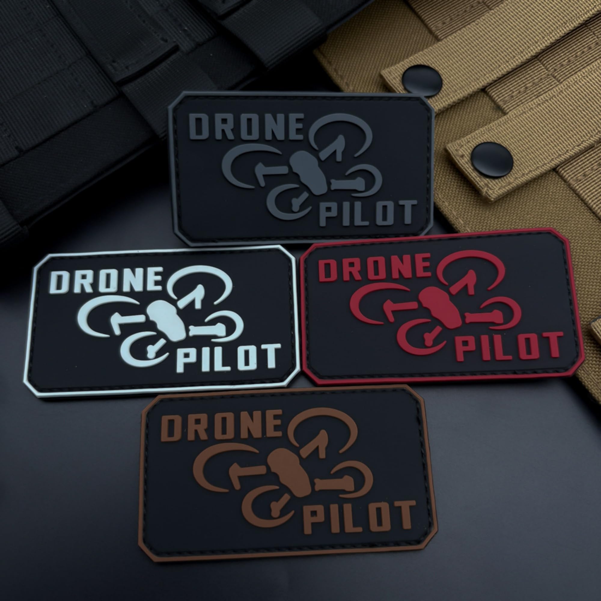 Tactical Drone Pilot PVC Patches, 3.54 x 1.97 inch, Hook and Loop Backing, Military Style Badges - Image 6