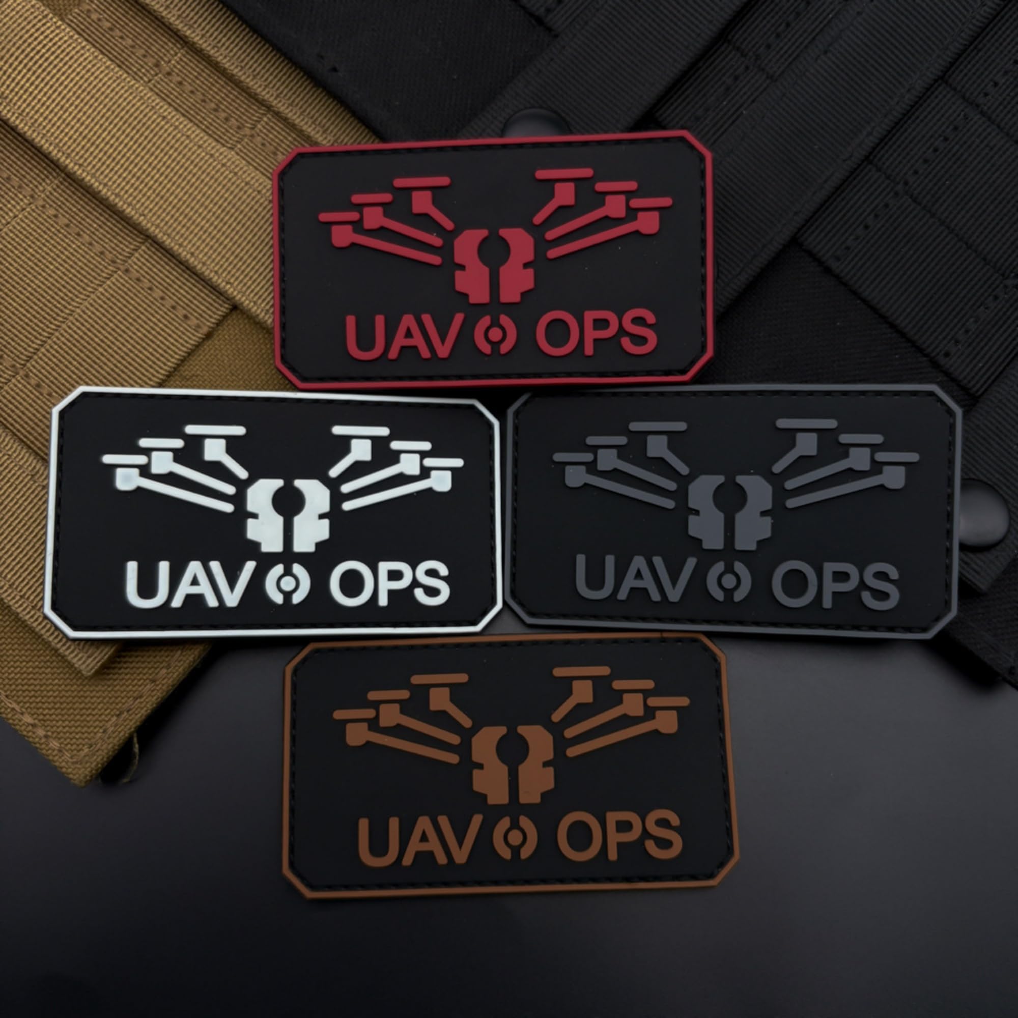 Tactical Drone Pilot PVC Patches, 3.54 x 1.97 inch, Hook and Loop Backing, Military Style Badges - Image 7
