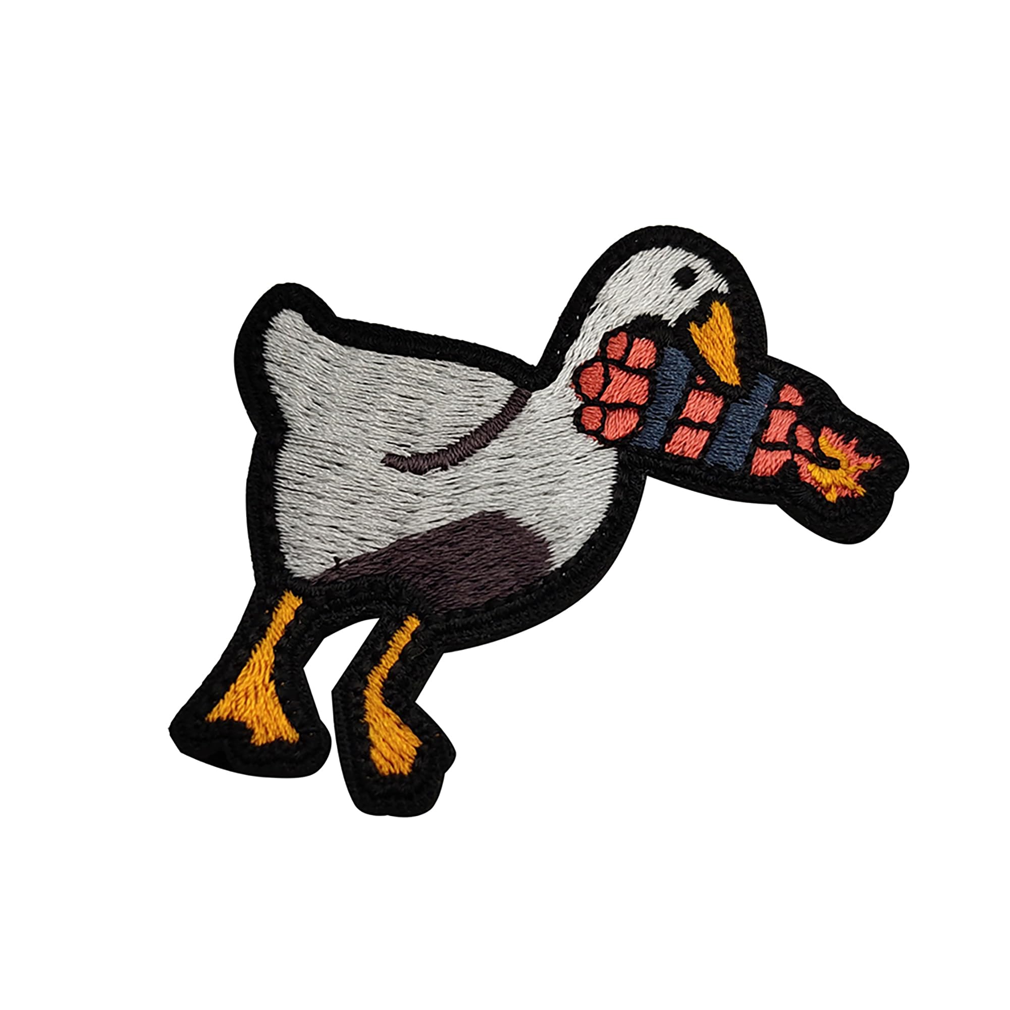 Tactical Embroidered Funny Patch Peace was Never an Option - Cute Duck Bite Knife Patches - Cool Army Goose Meme with Explosive Appliques for Dog Vests, Backpacks, Jackets, Jeans, Hats - Image 7