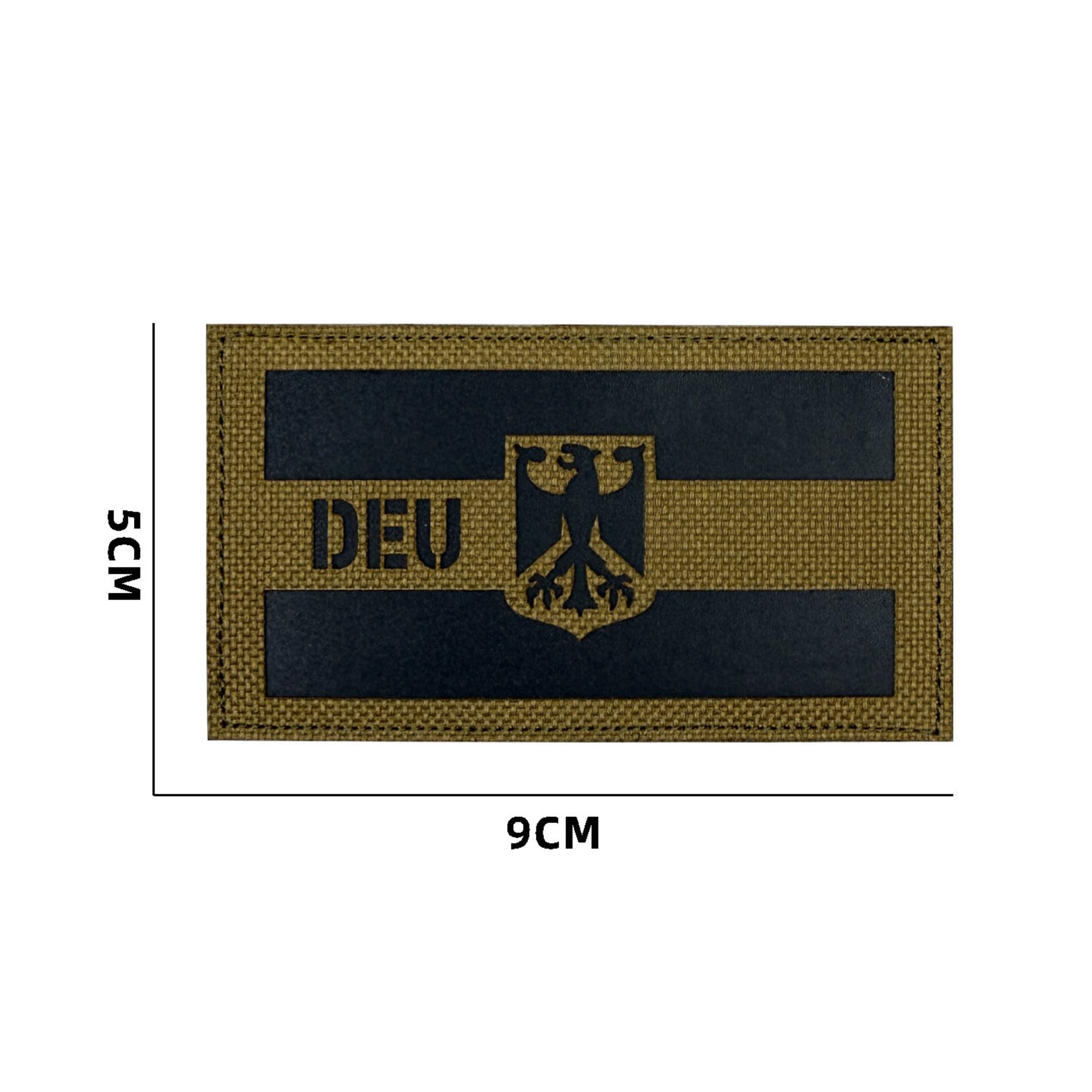 Tactical German Police Patches, Reflective Polizei and Germany Flag Emblem Badge Set with Hook Backing for Clothing, Military Uniform, Vest, Backpack - Image 5