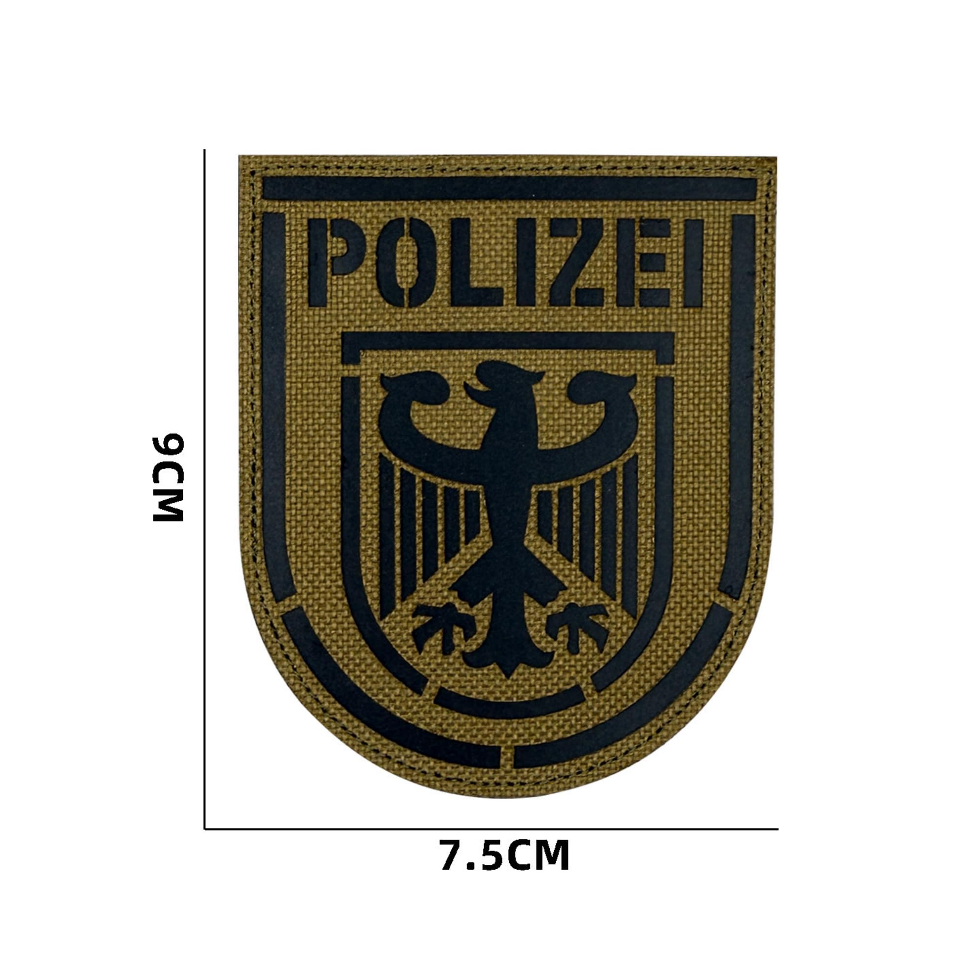 Tactical German Police Patches, Reflective Polizei and Germany Flag Emblem Badge Set with Hook Backing for Clothing, Military Uniform, Vest, Backpack - Image 6