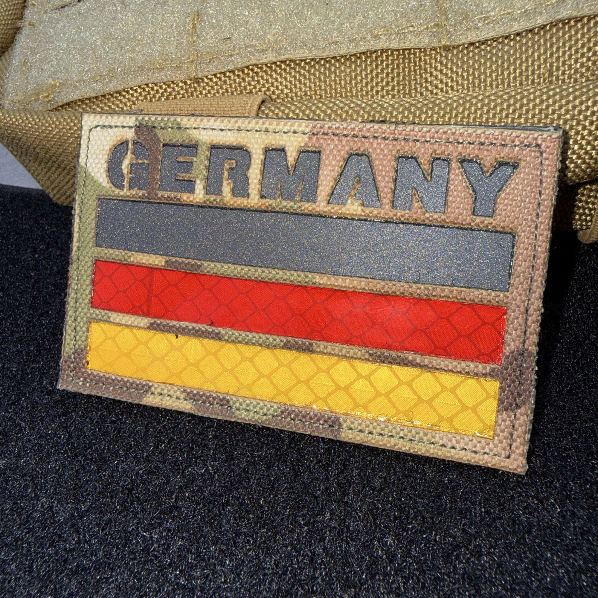 Tactical German Police Patches, Reflective Polizei and Germany Flag Emblem Badge Set with Hook Backing for Clothing, Military Uniform, Vest, Backpack - Image 7