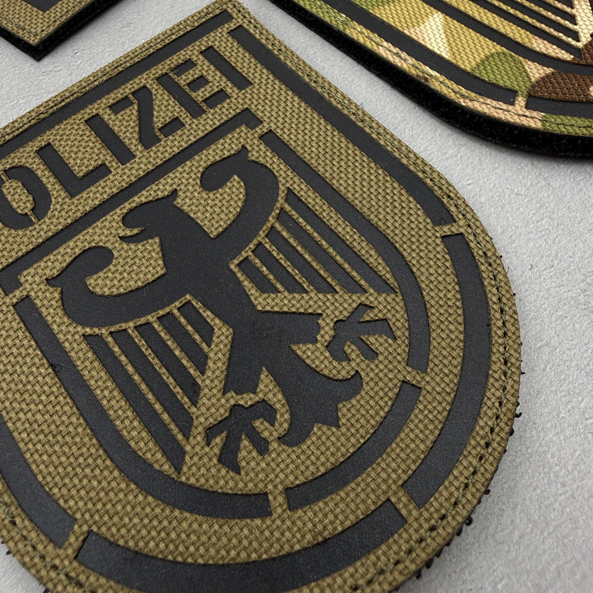 Tactical German Police Patches, Reflective Polizei and Germany Flag Emblem Badge Set with Hook Backing for Clothing, Military Uniform, Vest, Backpack - Image 8