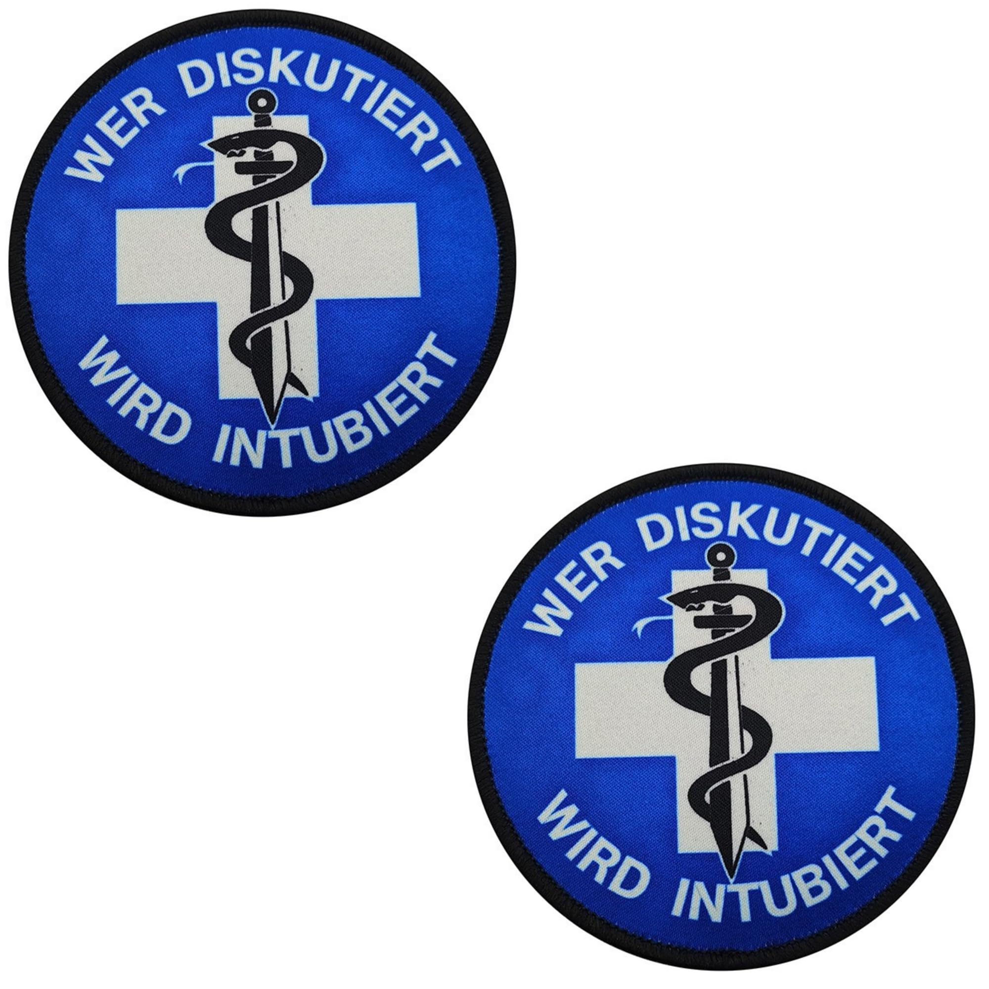 Tactical Medical Embroidered Patch Set with Star of Life, 3.15 Inch Round Hook and Loop Backing, 2 Pack (Color-a)