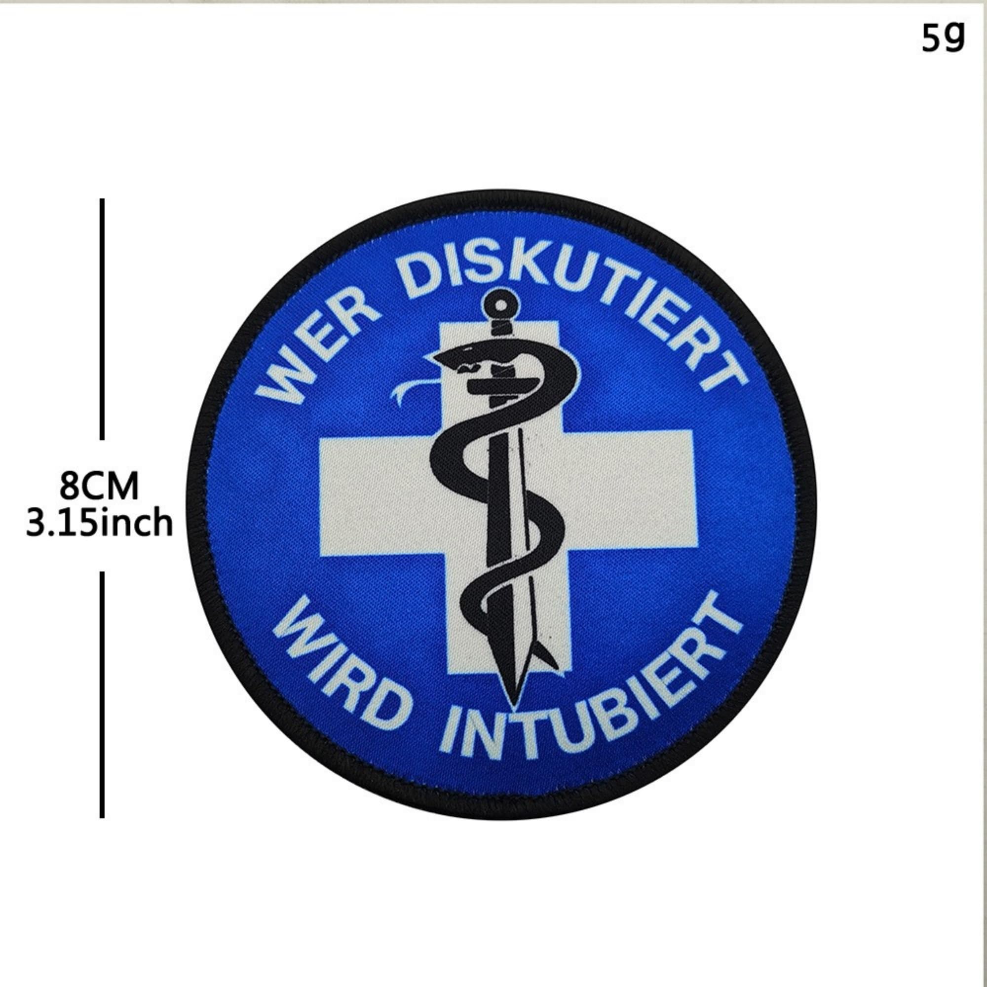 Tactical Medical Embroidered Patch Set with Star of Life, 3.15 Inch Round Hook and Loop Backing, 2 Pack (Color-a) - Image 2