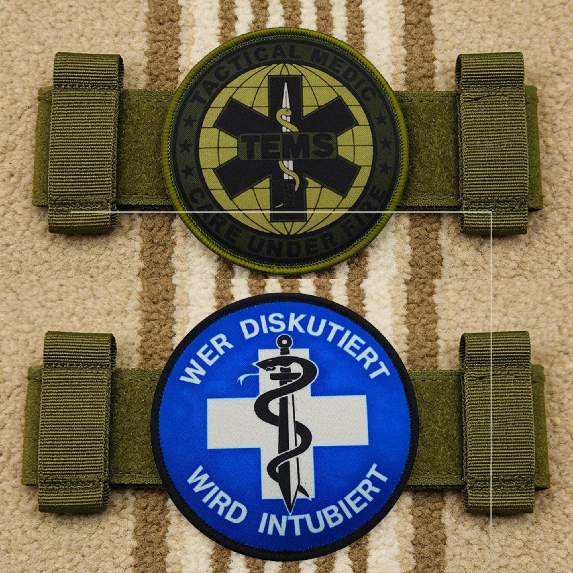 Tactical Medical Embroidered Patch Set with Star of Life, 3.15 Inch Round Hook and Loop Backing, 2 Pack (Color-a) - Image 4