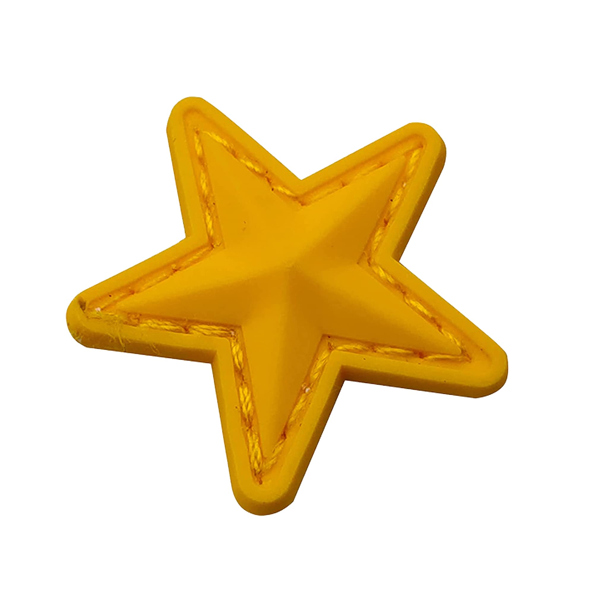 Tactical PVC Patch, Yellow Star PVC Morale Patches Appliques Tactical Military Badges, Hook and Loop Fasteners Backing, 1.18 x 1.18 Inch, Bubble of 4 Pieces - Image 5