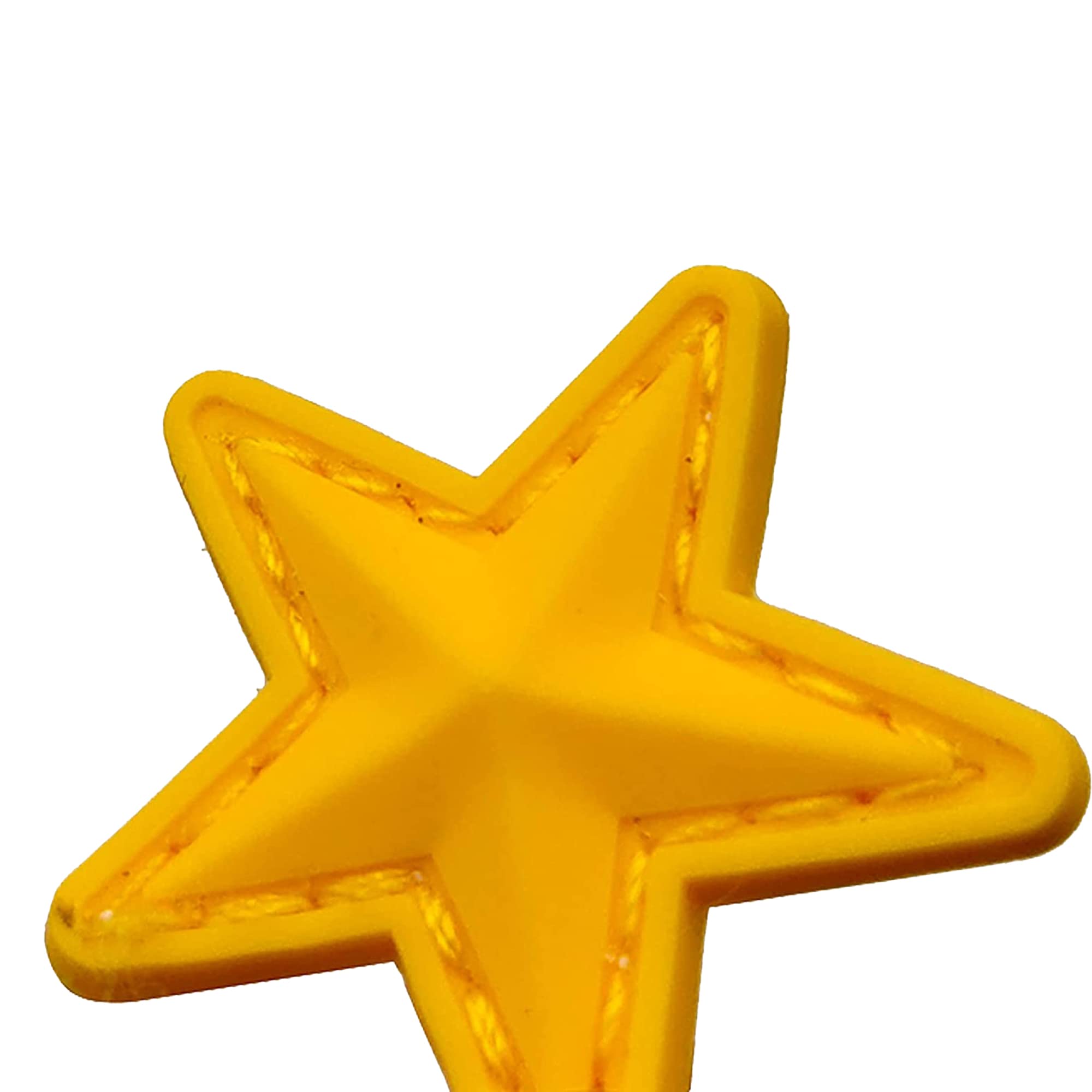 Tactical PVC Patch, Yellow Star PVC Morale Patches Appliques Tactical Military Badges, Hook and Loop Fasteners Backing, 1.18 x 1.18 Inch, Bubble of 4 Pieces - Image 6