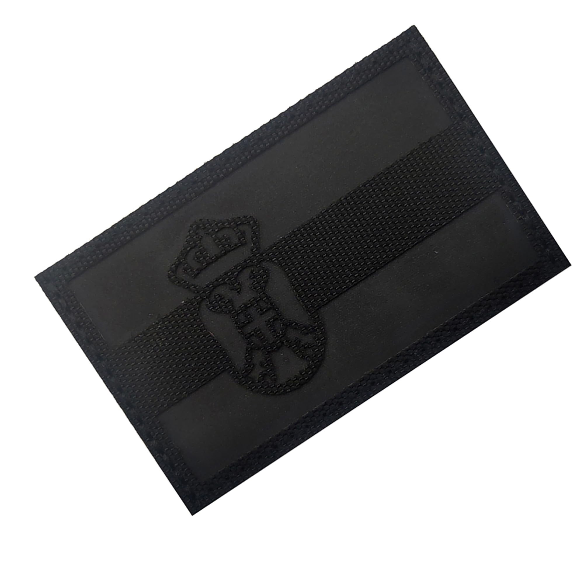 Tactical Serbia Flag Reflective Patch Set, Camouflage and Black, Embroidered Military Patches with Hook and Loop Backing (CP Black) - Image 5