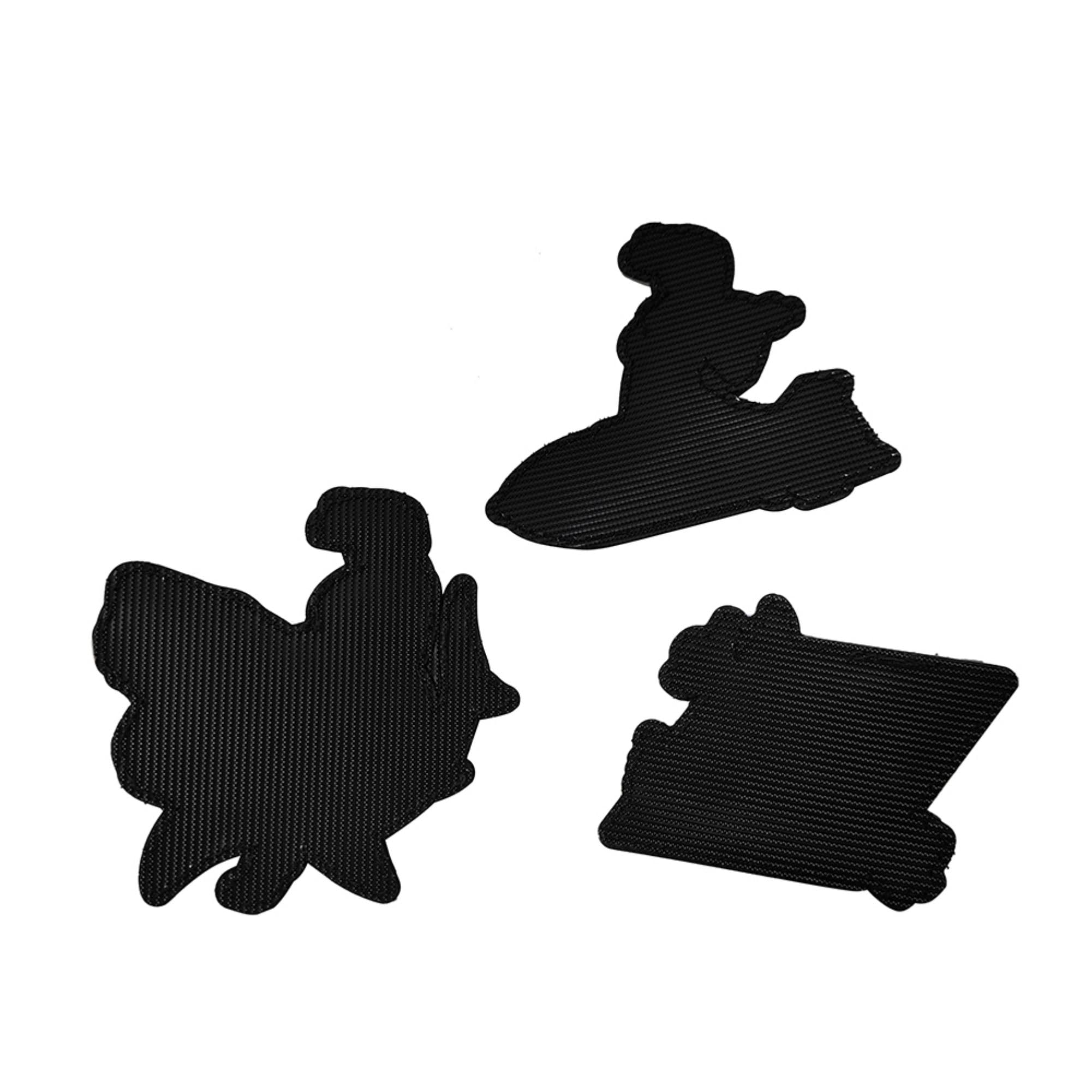 Tactical Shark Rider PVC Patch Decorative Appliques Armband Badges, Glow-in-Dark Female Warrior Night Vision Goggles Design, Hook and Loop Fastener Backing, 4.06 x 4.06Inch, 2-Pack - Image 4