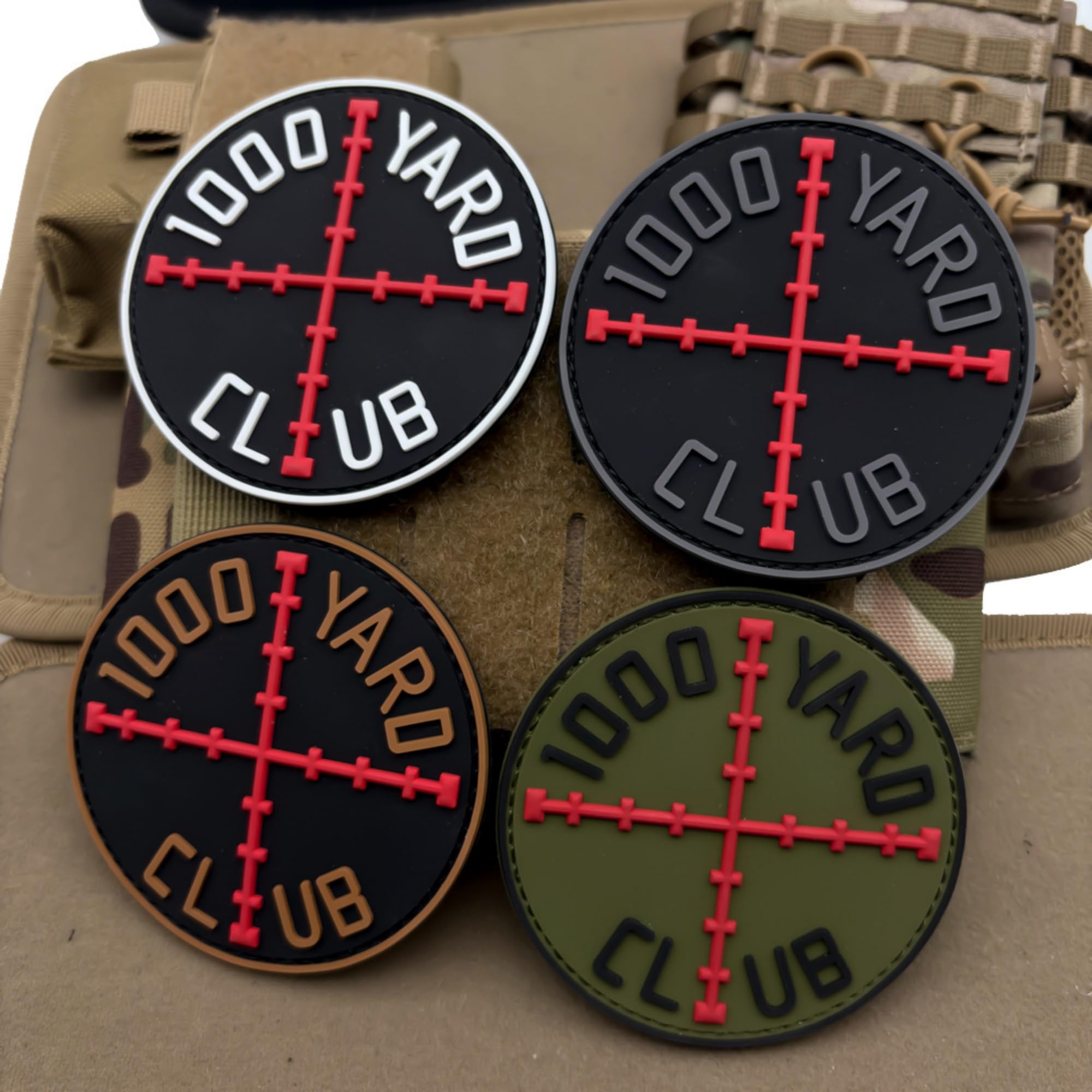 Tactical Sniper PVC Morale Patch, 3.15 Inch, Hook and Loop Backing, 1000 Yard Club Military Armband Badges - Image 7