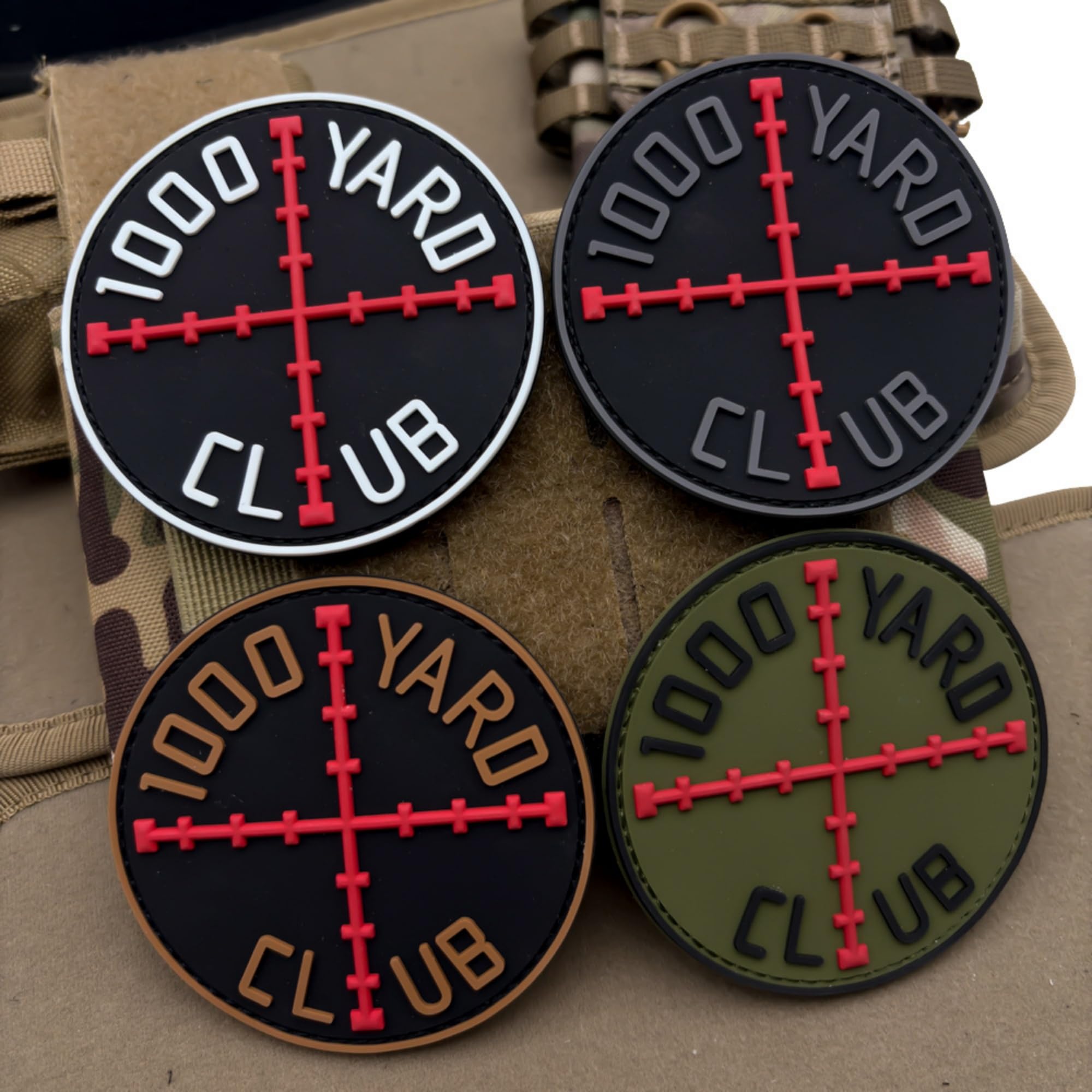 Tactical Sniper PVC Morale Patch, 3.15 Inch, Hook and Loop Backing, 1000 Yard Club Military Armband Badges - Image 9