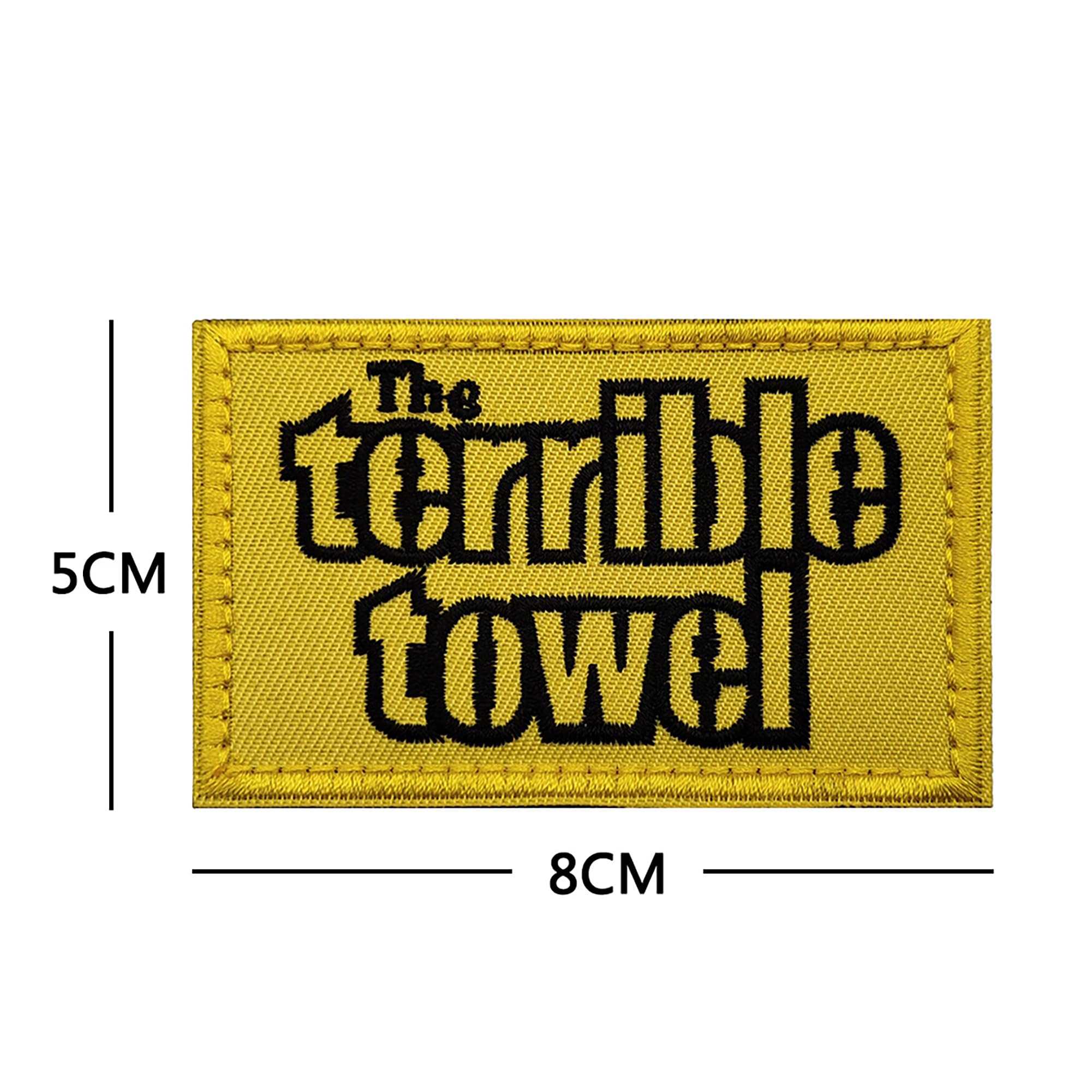 Terrible Towel Embroidered Applique Patches Tactical Military Morale Emblem Armband Badges Uniform Fabric Embroidery Appliqué Patch - Image 4