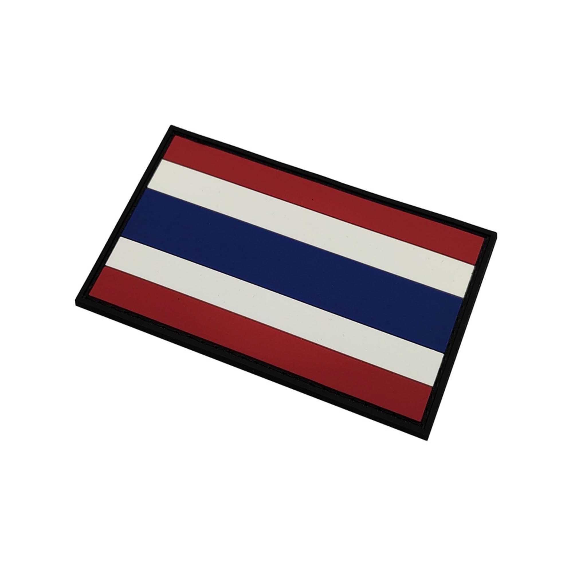 Thailand Flag PVC Patches, 3.15 x 1.97 Inches, Hook and Loop Backing, Red White Blue, 2-Pack - Image 5