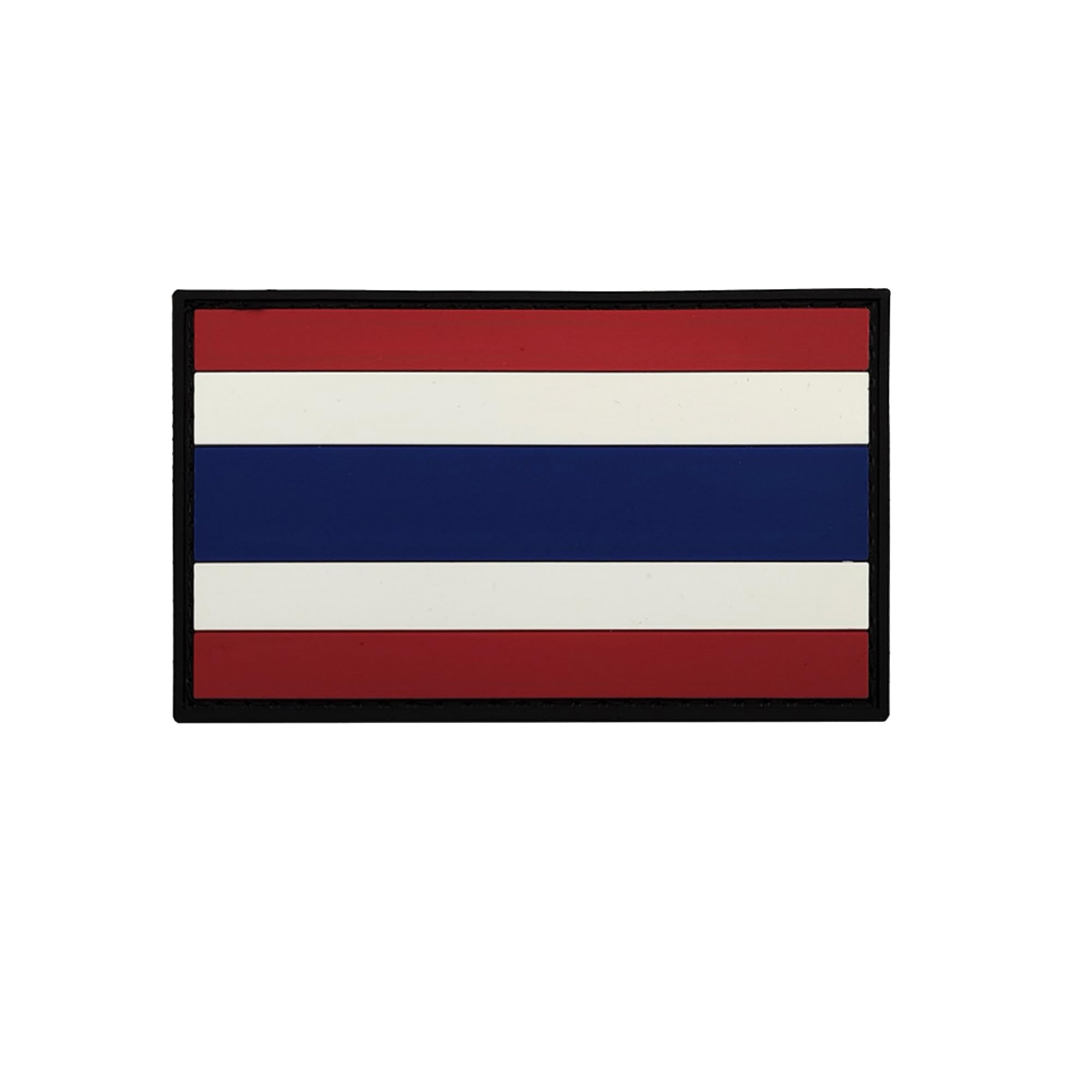 Thailand Flag PVC Patches, 3.15 x 1.97 Inches, Hook and Loop Backing, Red White Blue, 2-Pack - Image 6