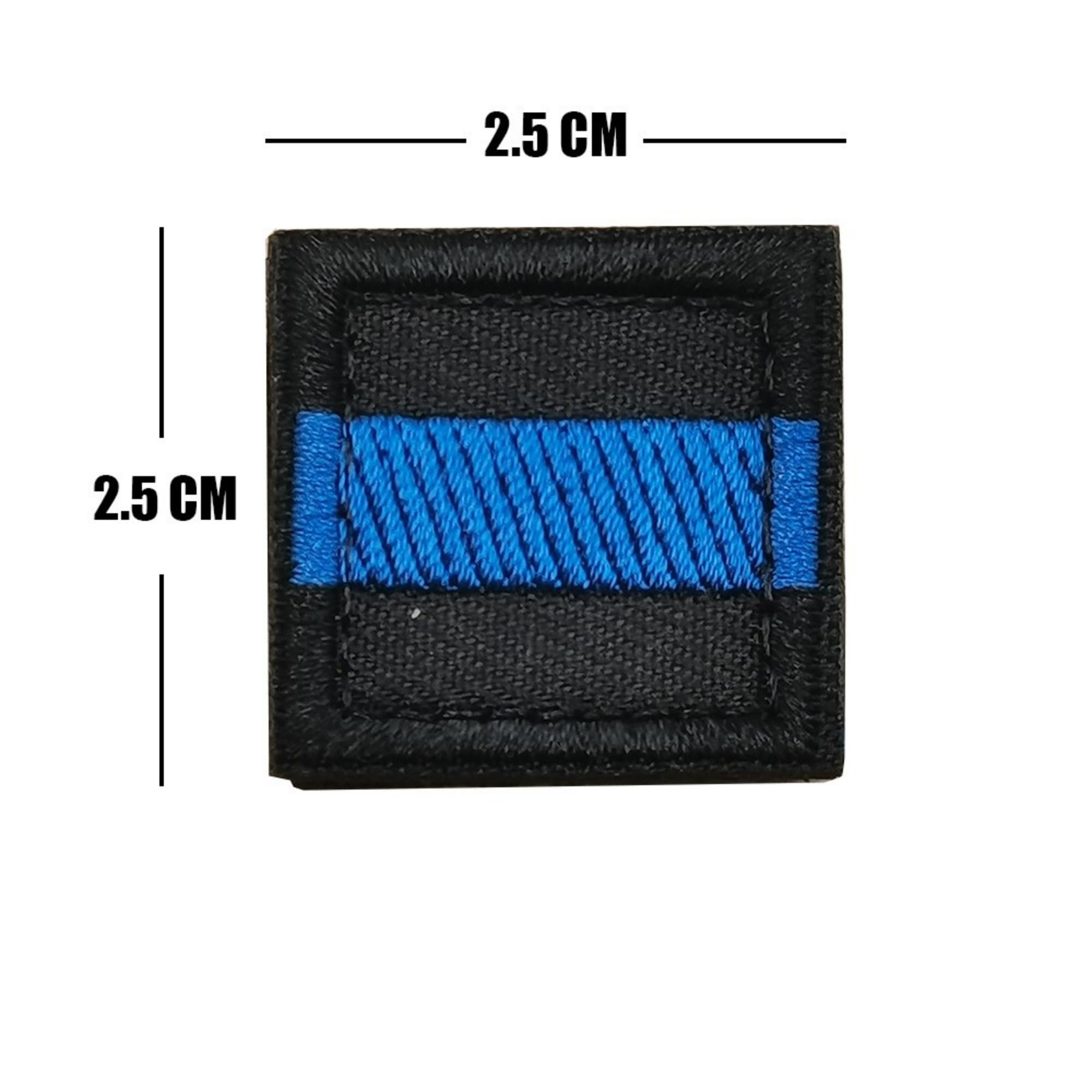 Thin Blue Line Embroidered Patches Appliques, Hook and Loop Backing, Black and Blue, Law Enforcement Support (Color-b) - Image 7