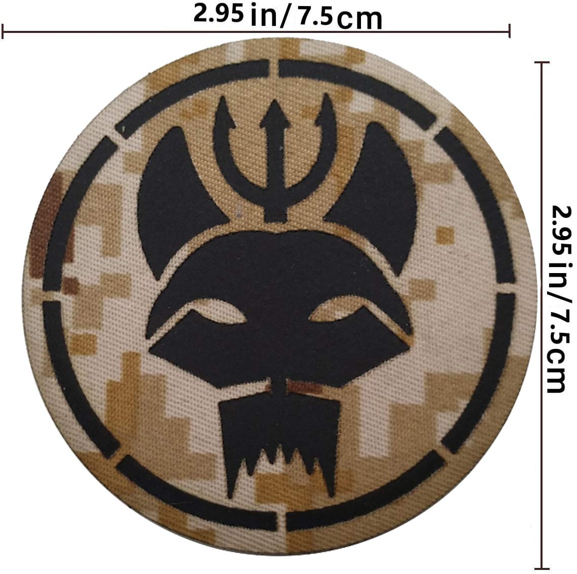 Trident Cat Head Infrared Reflective Patch, Customizable Personalized American Flag, Call Sign, Dont Tread On Me Army Military Tactical Fastener Hook Loop Backed Patches - Image 4