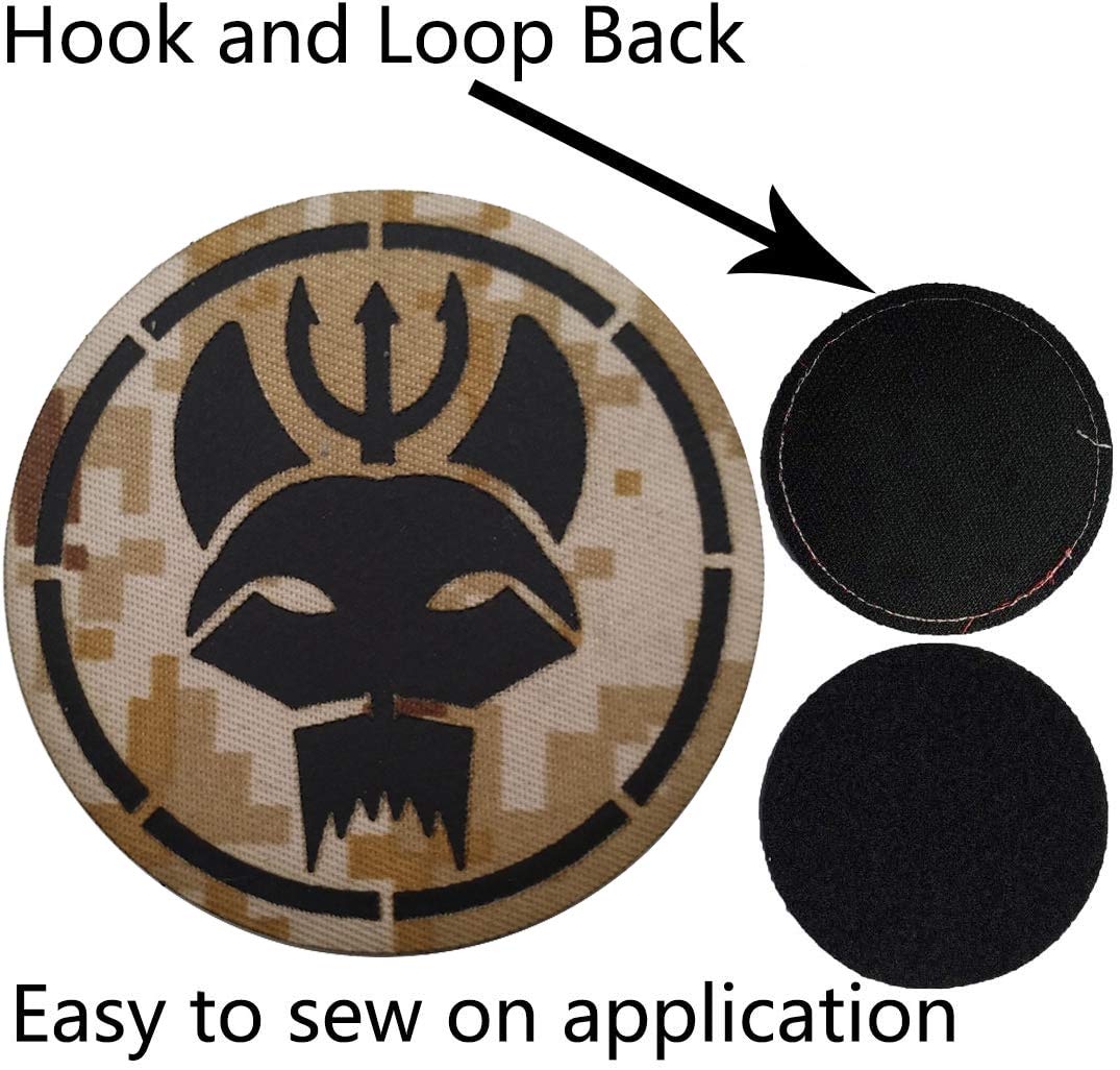 Trident Cat Head Infrared Reflective Patch, Customizable Personalized American Flag, Call Sign, Dont Tread On Me Army Military Tactical Fastener Hook Loop Backed Patches - Image 5