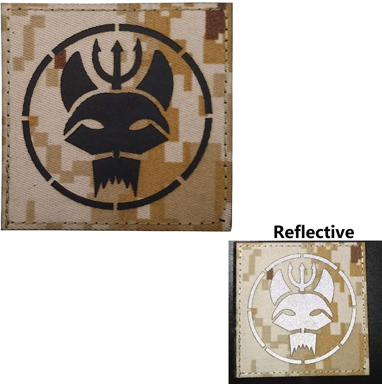 Trident Cat Head Infrared Reflective Patch, Customizable Personalized American Flag, Call Sign, Dont Tread On Me Army Military Tactical Fastener Hook Loop Backed Patches - Image 7