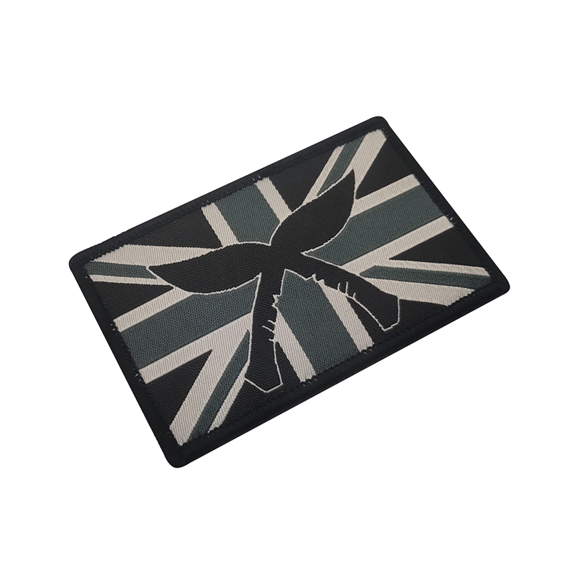 UK Flag United Kingdom Kukri Knife Applique Patches British Flags Tactical Military Morale Embroidered Fabric Patch Decorative Badge - Image 4