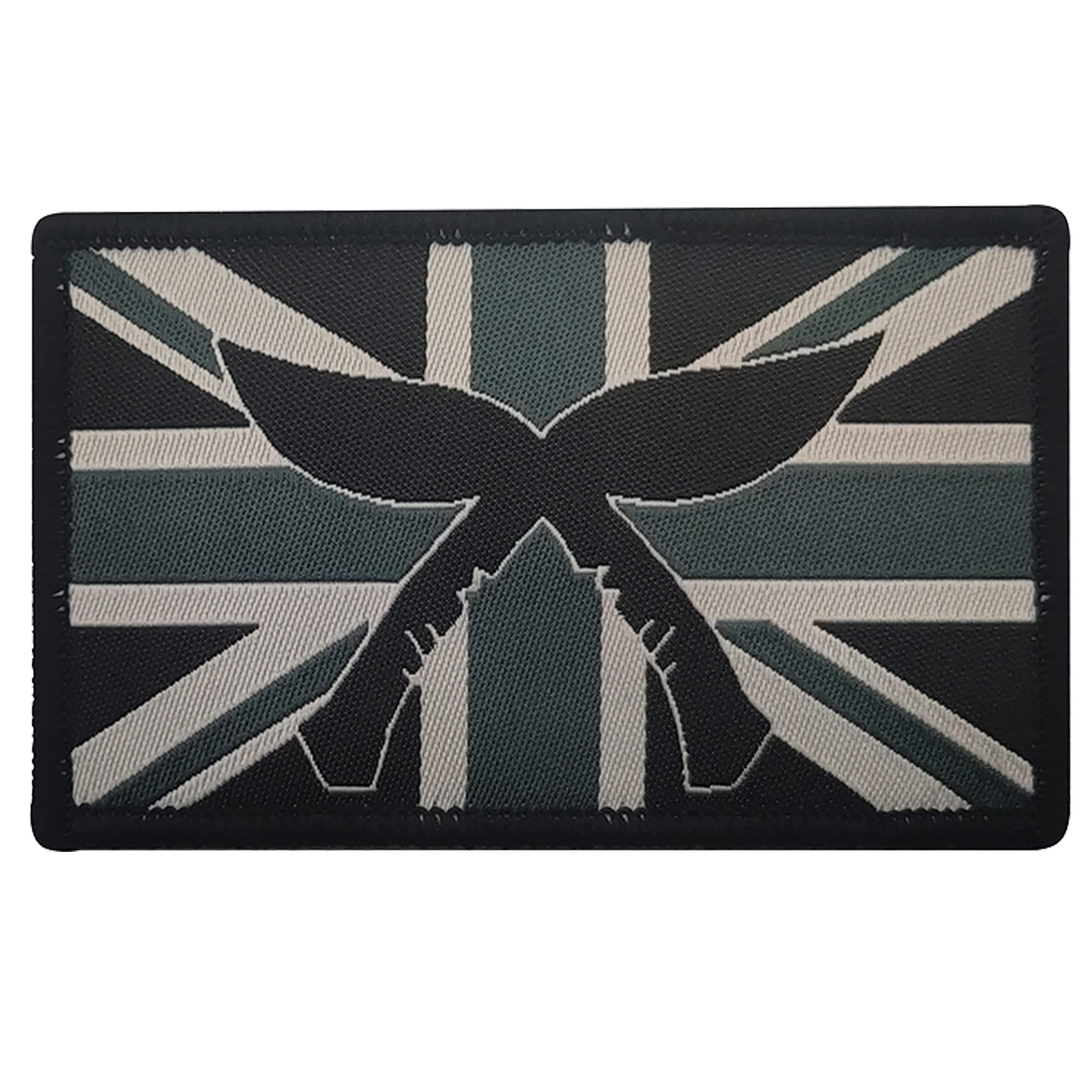 UK Flag United Kingdom Kukri Knife Applique Patches British Flags Tactical Military Morale Embroidered Fabric Patch Decorative Badge - Image 6