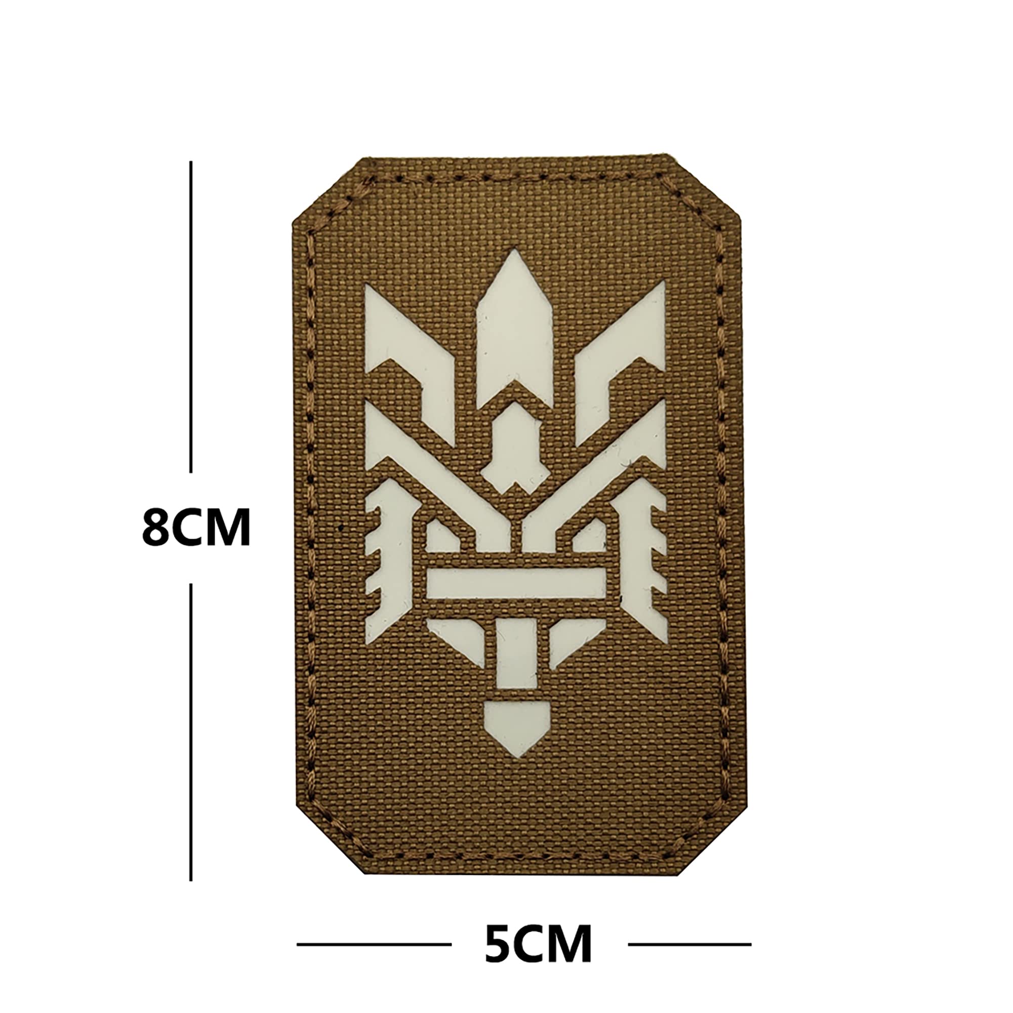 Ukraine Trident Glowing Dark Patches Military Tactical Luminous Patch Appliques Emblem Badges Hook and Loop Fastener Backing - Image 5