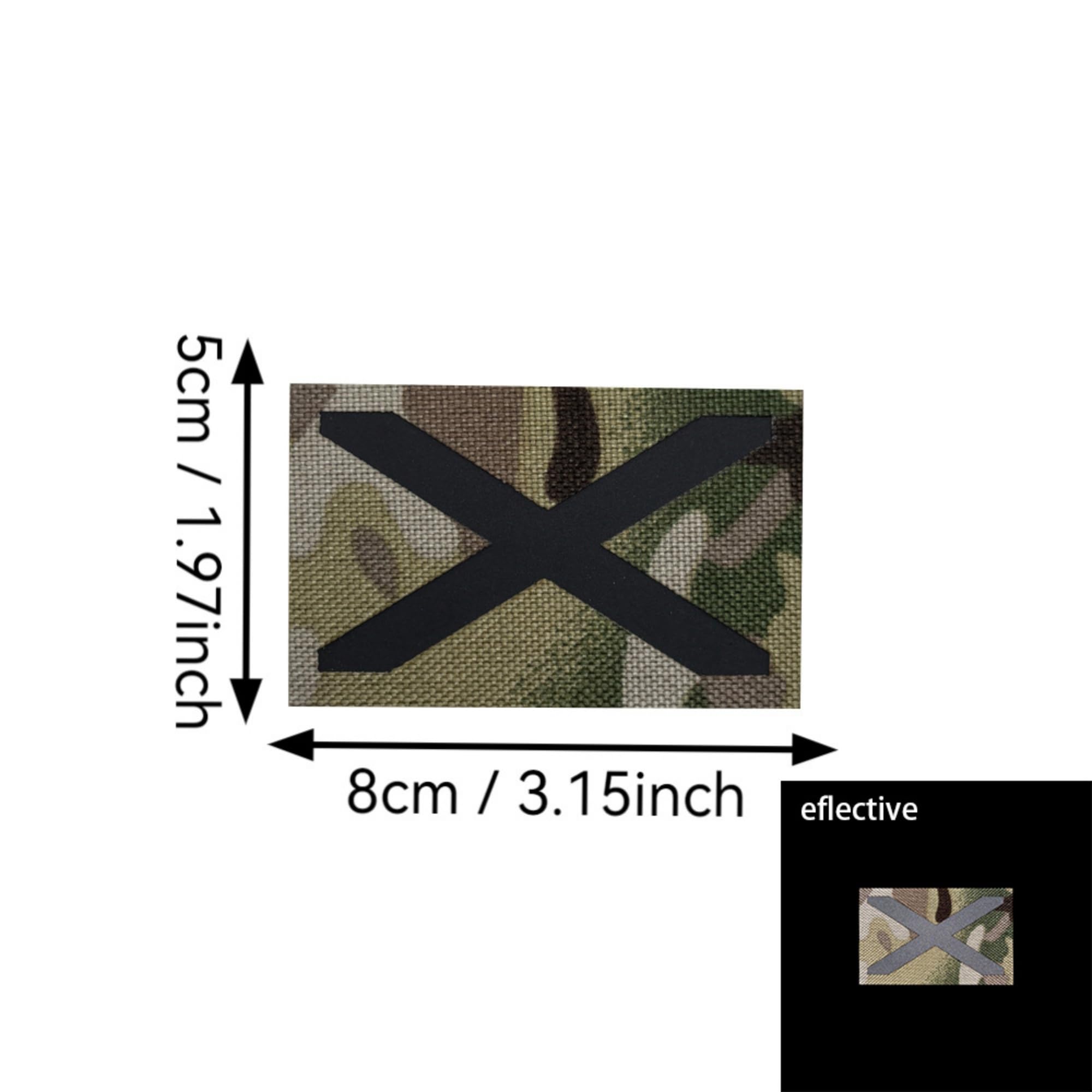 United Kingdom Great Britain Scotland Scottish Flag Military IR Reflective Flag Patches, Camouflage Pattern, Hook and Loop Backing, 3.15 x 1.97 inches - Image 2