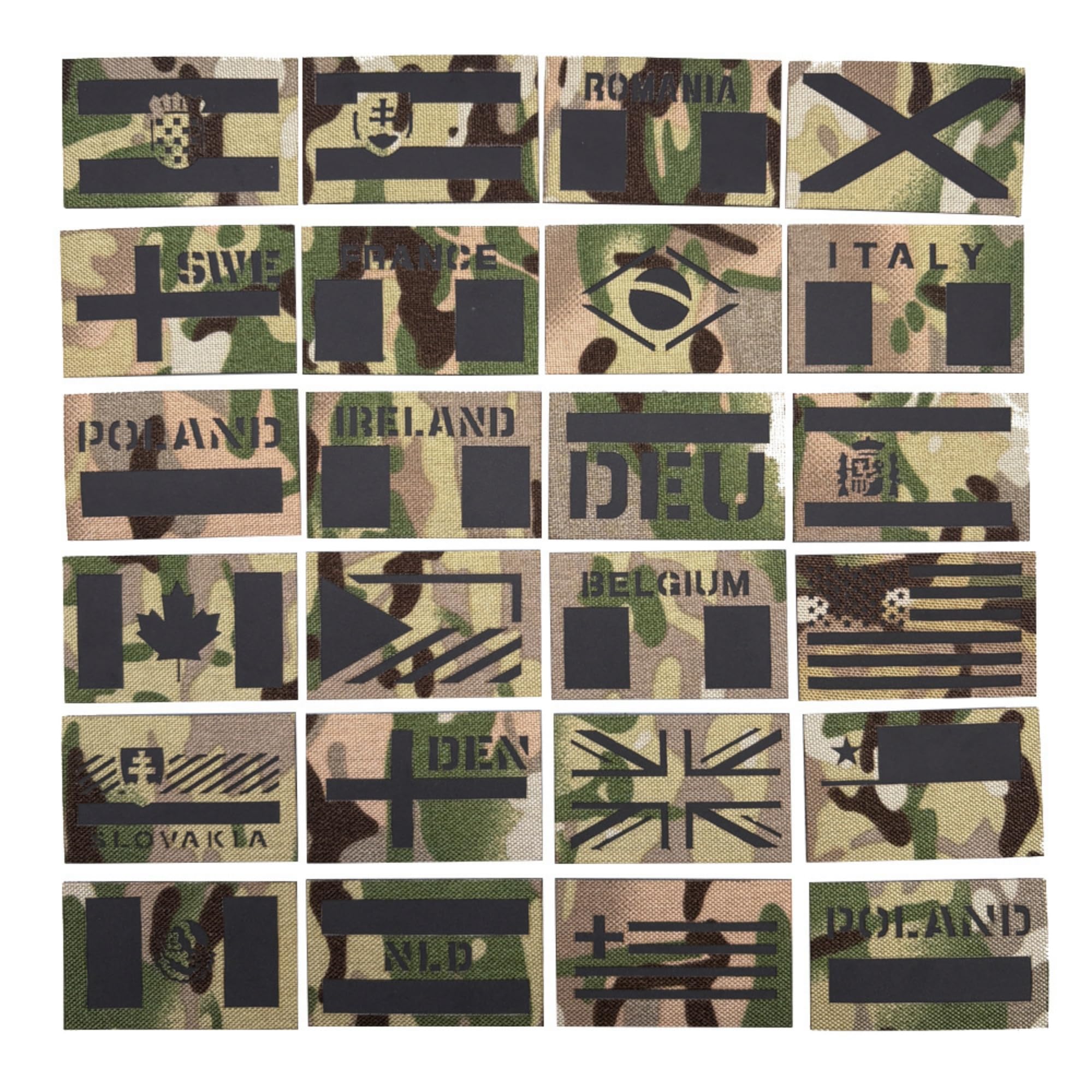 United Kingdom Great Britain Scotland Scottish Flag Military IR Reflective Flag Patches, Camouflage Pattern, Hook and Loop Backing, 3.15 x 1.97 inches - Image 5