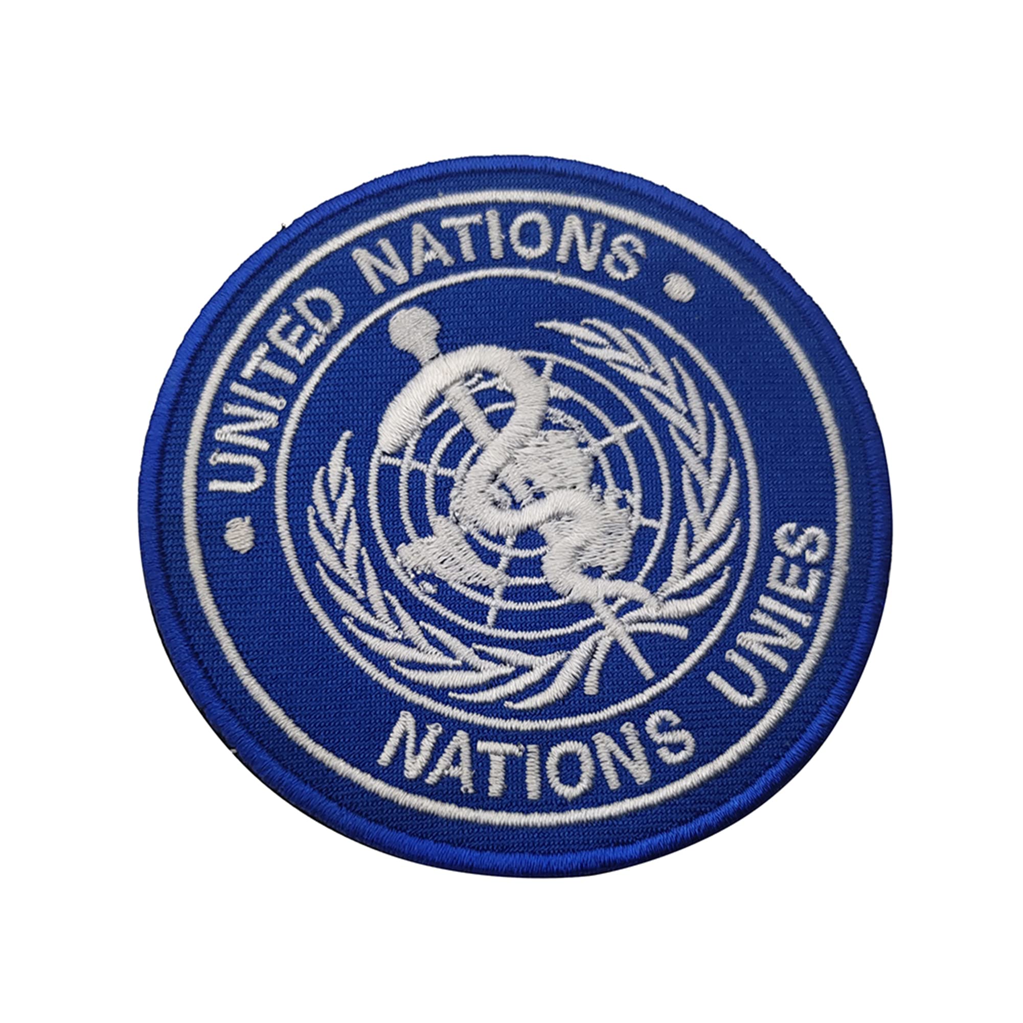 United Nations Embroidered Appliqué Patches Nations Unies Applique Patches Funny Emblem Tactical Military Morale Combat Armband Badges - Image 6