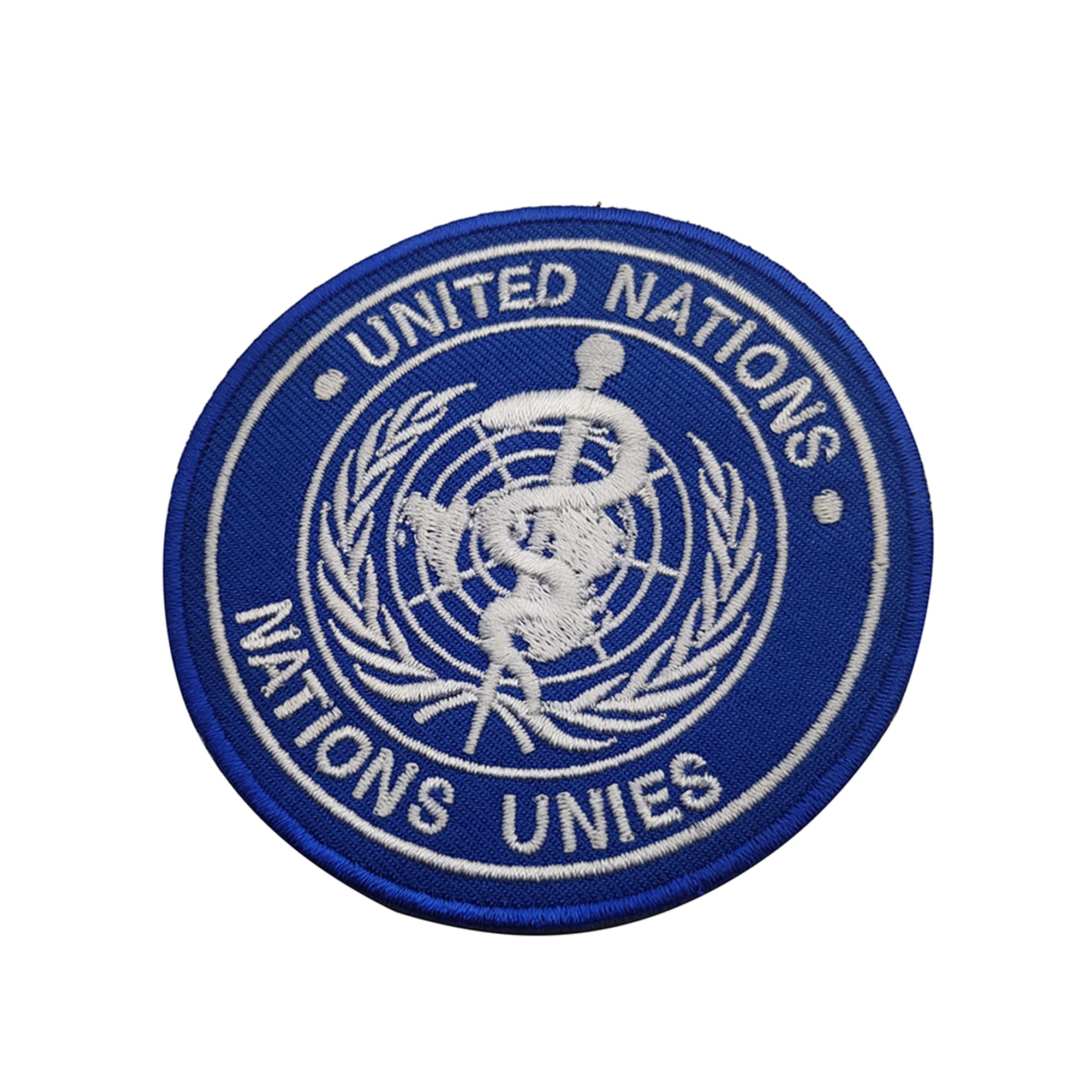 United Nations Embroidered Appliqué Patches Nations Unies Applique Patches Funny Emblem Tactical Military Morale Combat Armband Badges - Image 7
