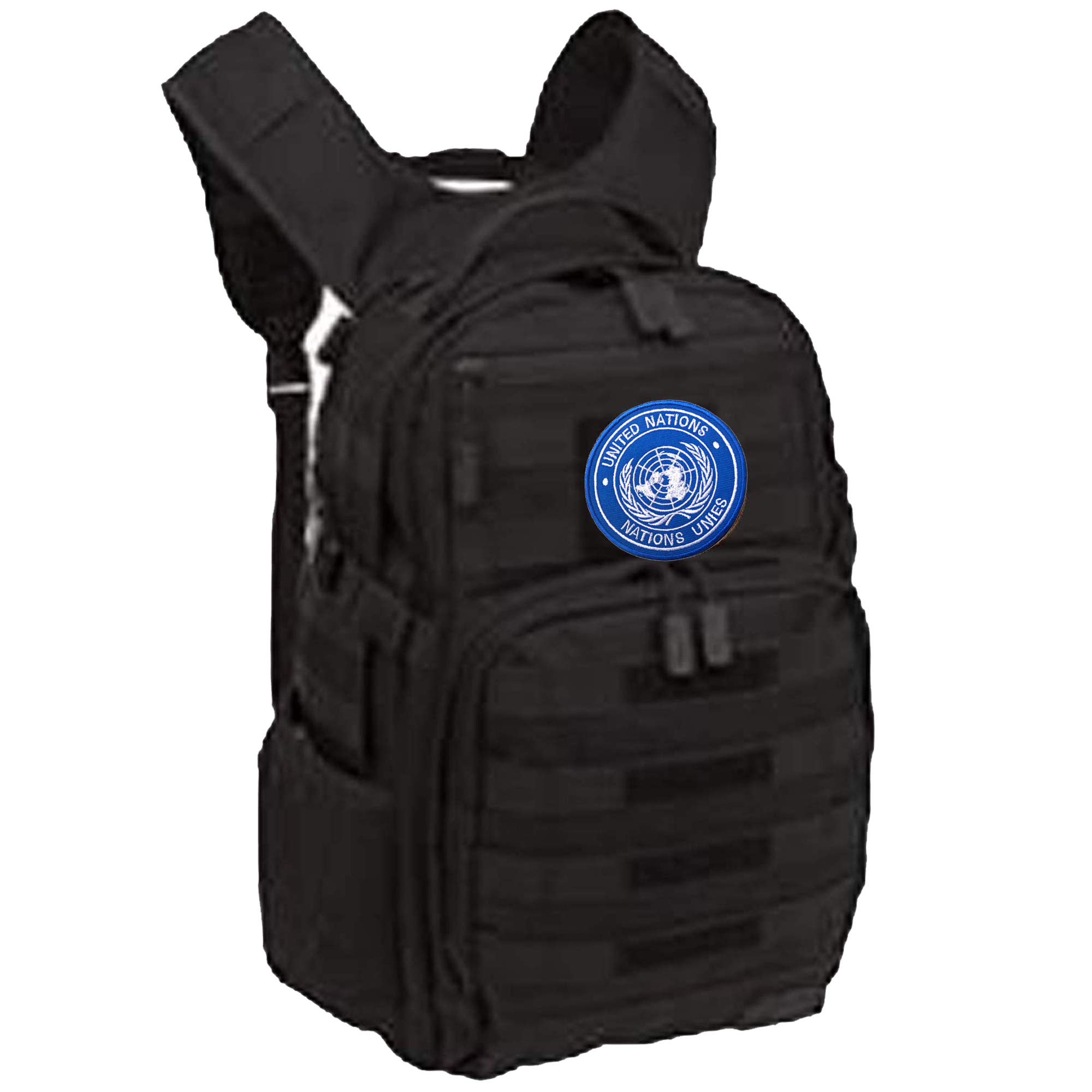 United Nations UN Emblem Logo Embroidered Patch, 2 Pack USA UN International Flag Tactical Morale Military Decoration Patches Badges Appliques with Hook and Loop Backing - Image 4