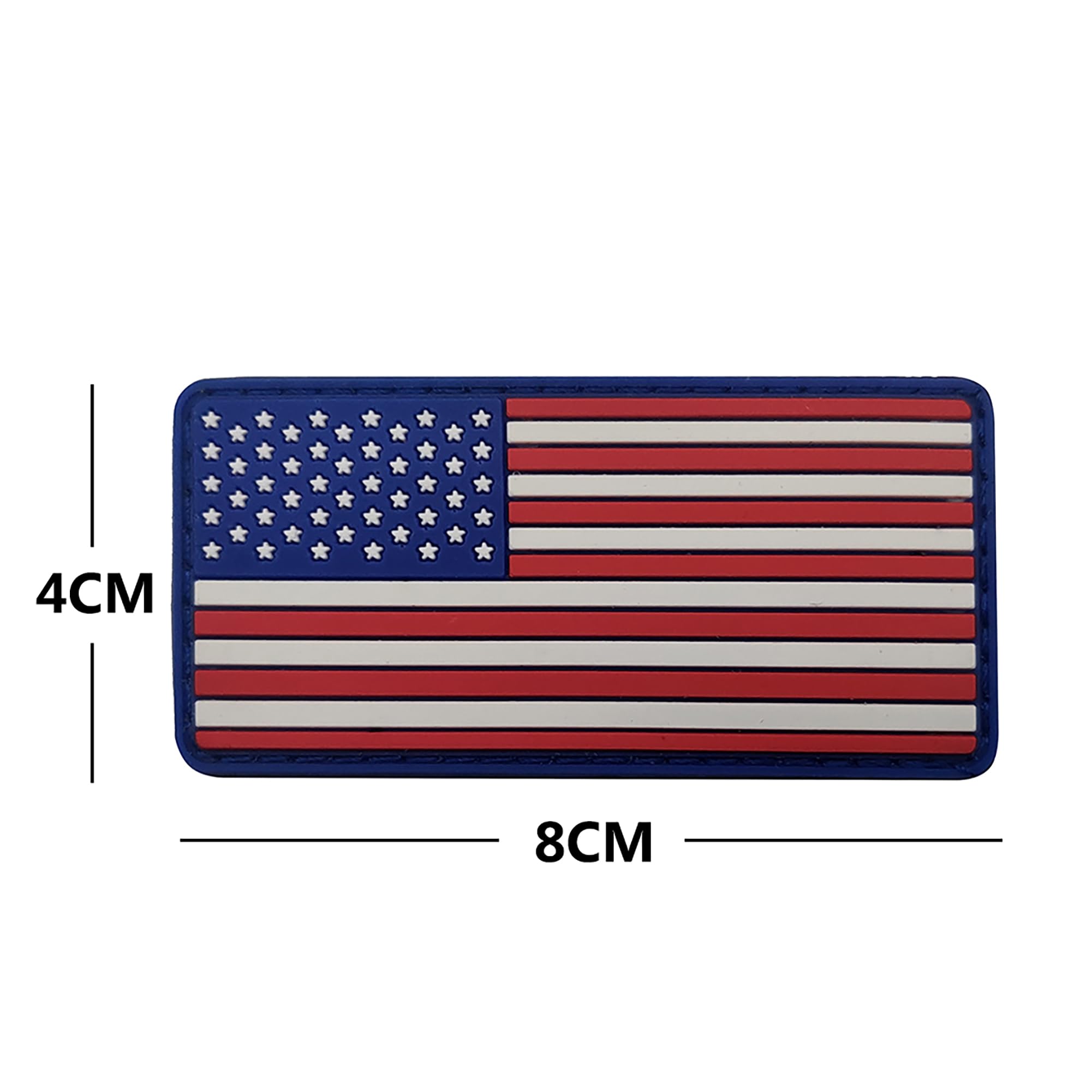USA American Flag Morale PVC Rubber Patches, Pet Service Dog Collars Patch for Dog Vest Harness, Tactical Military Morale Badges - Image 4