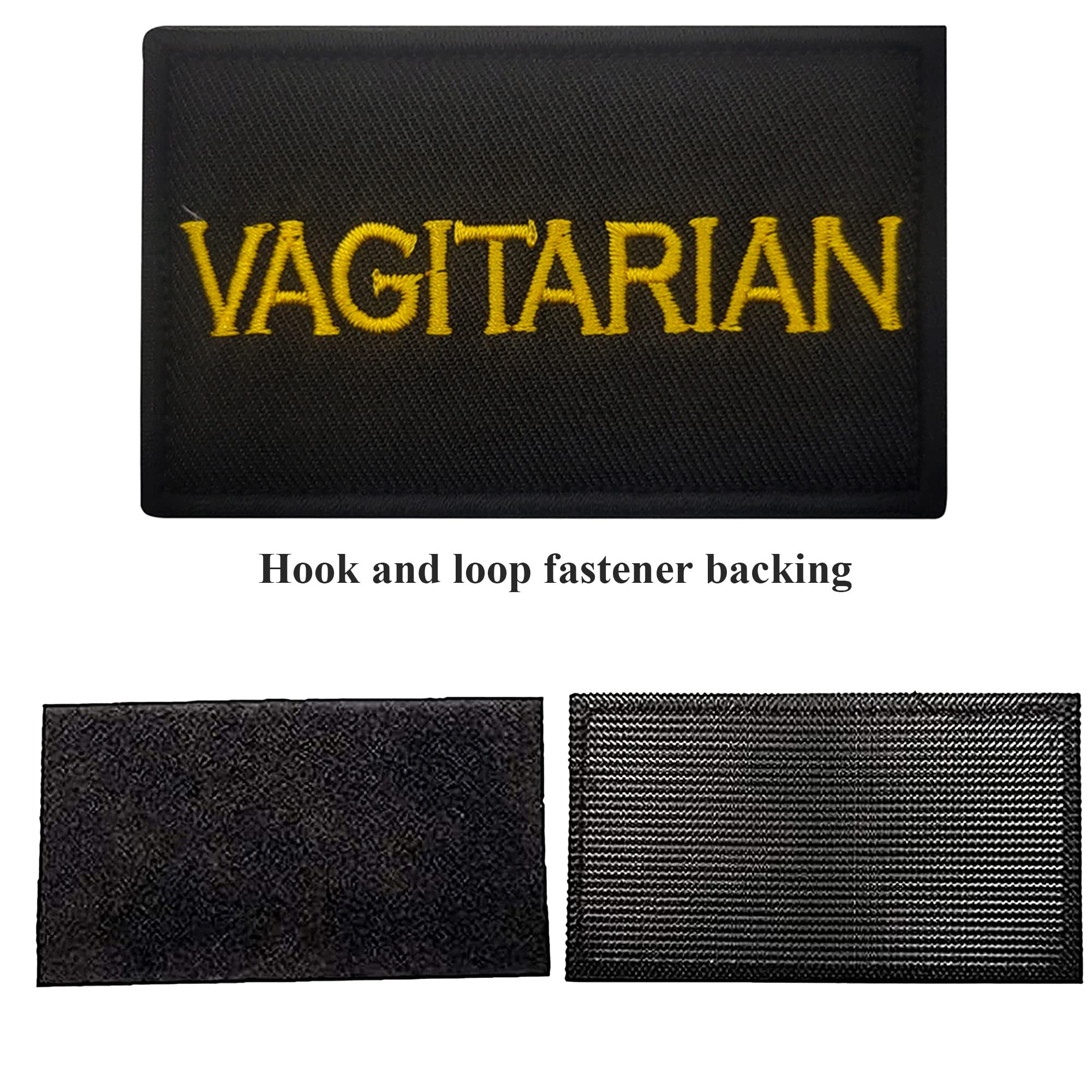 Vagitarian Cute Patch Embroidered Fabric Applique Funny Patches Tactical Combat Armband Badges - Image 2