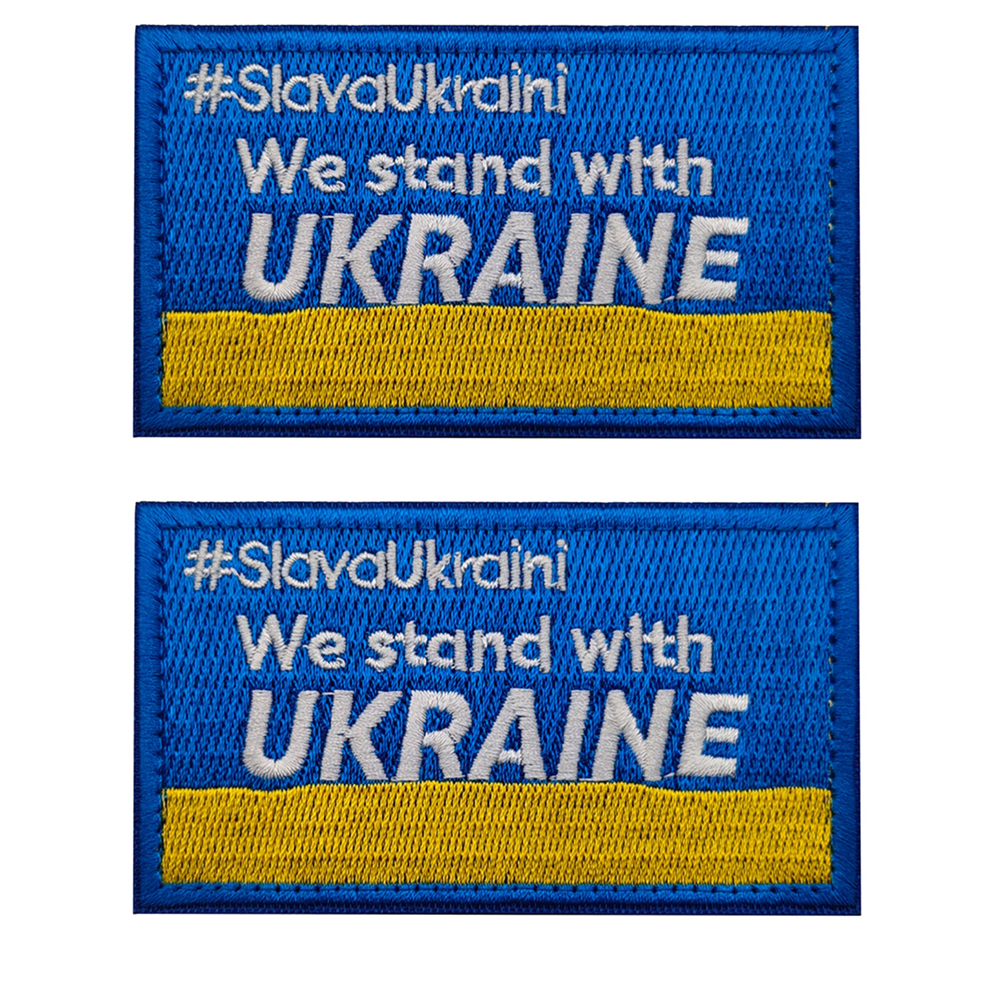 We Stand with Ukraine Ukrainian Flag Embroidered Appliqué Patches DIY Tactical Military Morale Emblem Armband Badge Decorative Patch Appliques