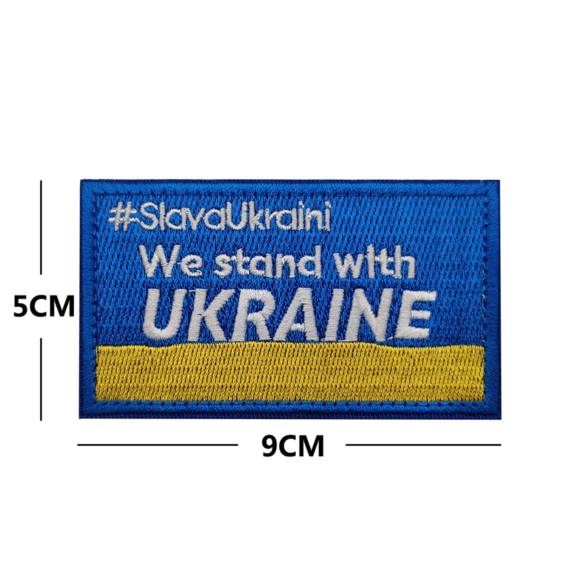 We Stand with Ukraine Ukrainian Flag Embroidered Appliqué Patches DIY Tactical Military Morale Emblem Armband Badge Decorative Patch Appliques - Image 4