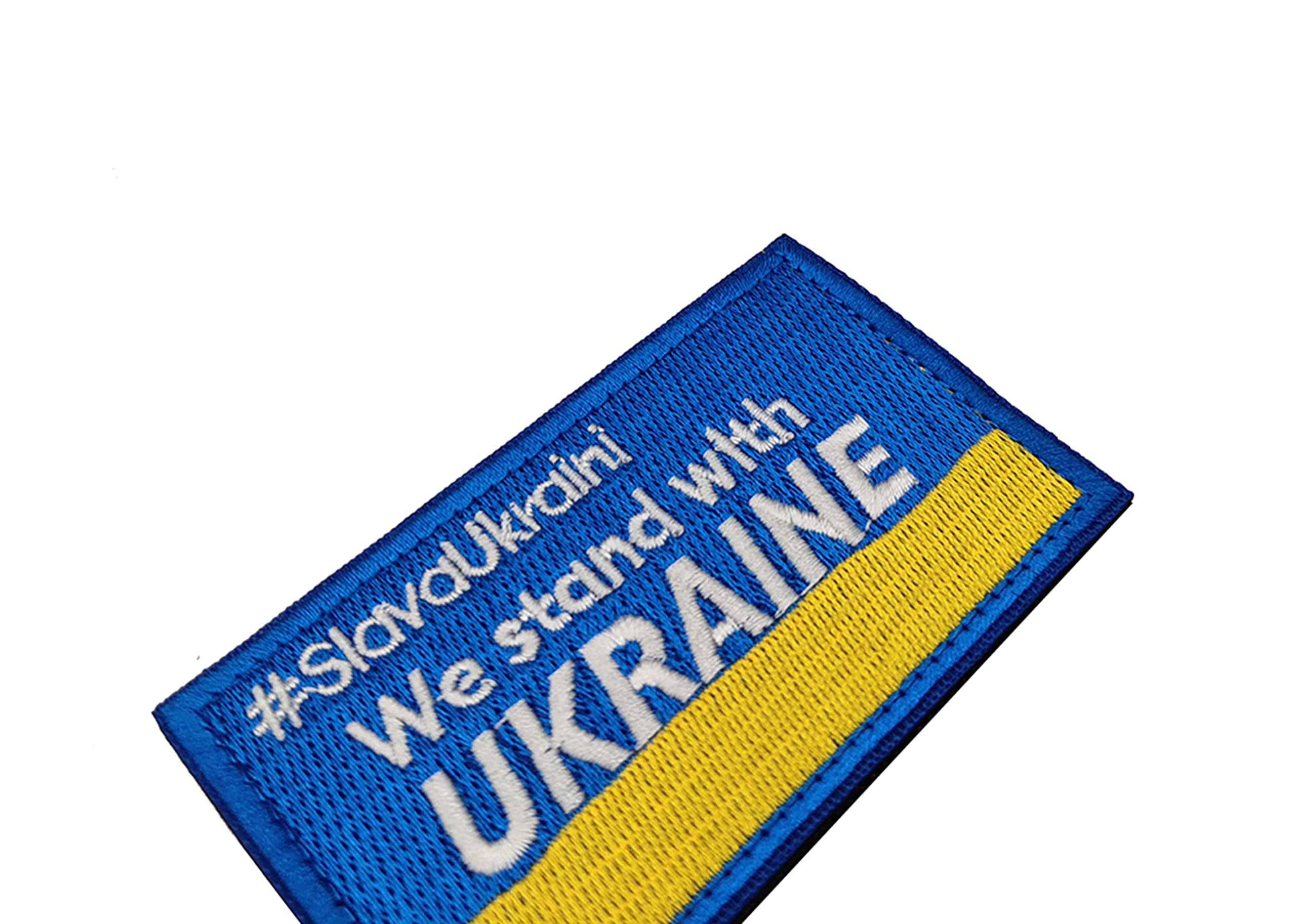 We Stand with Ukraine Ukrainian Flag Embroidered Appliqué Patches DIY Tactical Military Morale Emblem Armband Badge Decorative Patch Appliques - Image 5