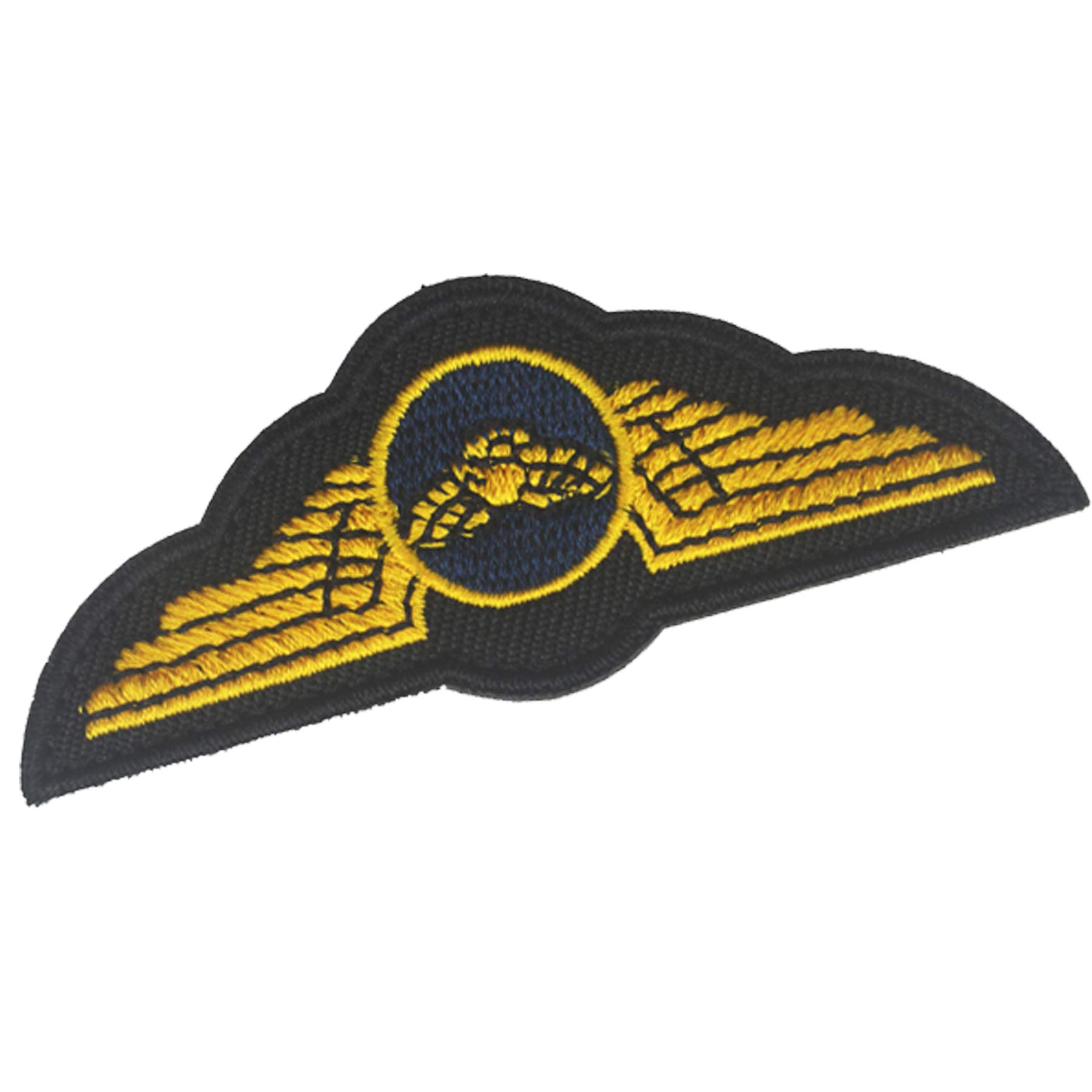 Wings Crest Embroidered Patch Military Tactical Morale Fastener Hook Loop Backing Patches Cosplay Costume Appliques Badges 3.15 x 1.18 inch 2PCS - Image 6