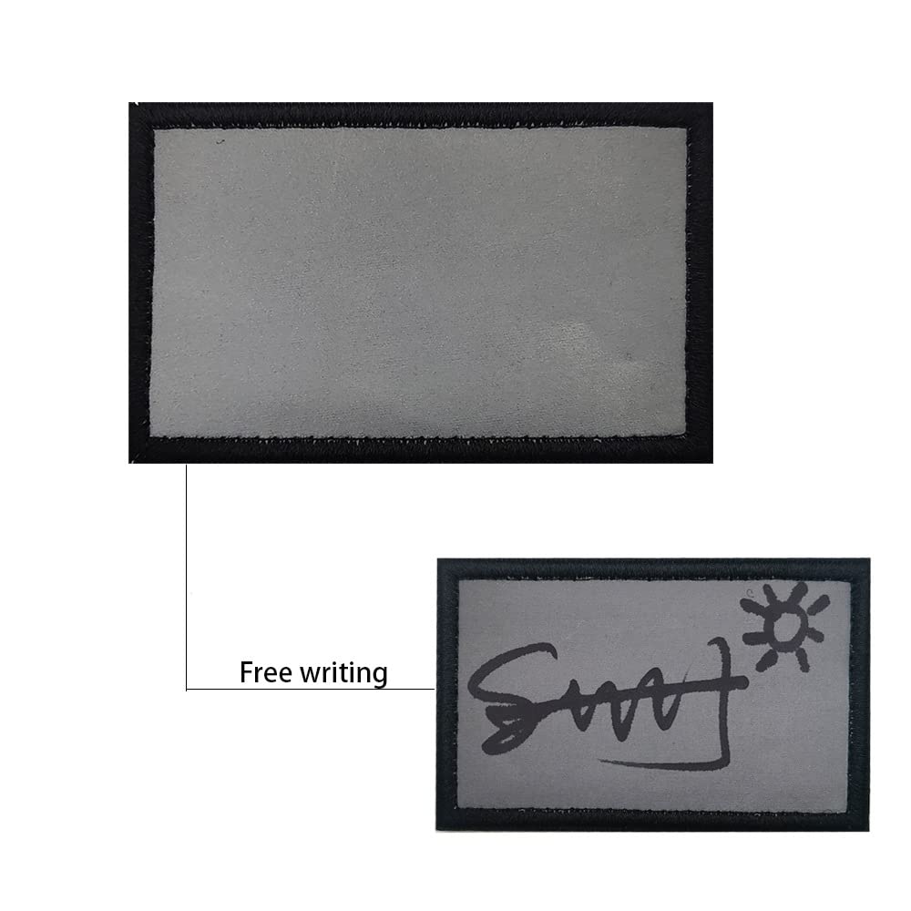 Writable Whiteboard Reflective Patches Appliques Tactica Military Morale Combat Armband Badges - Image 3