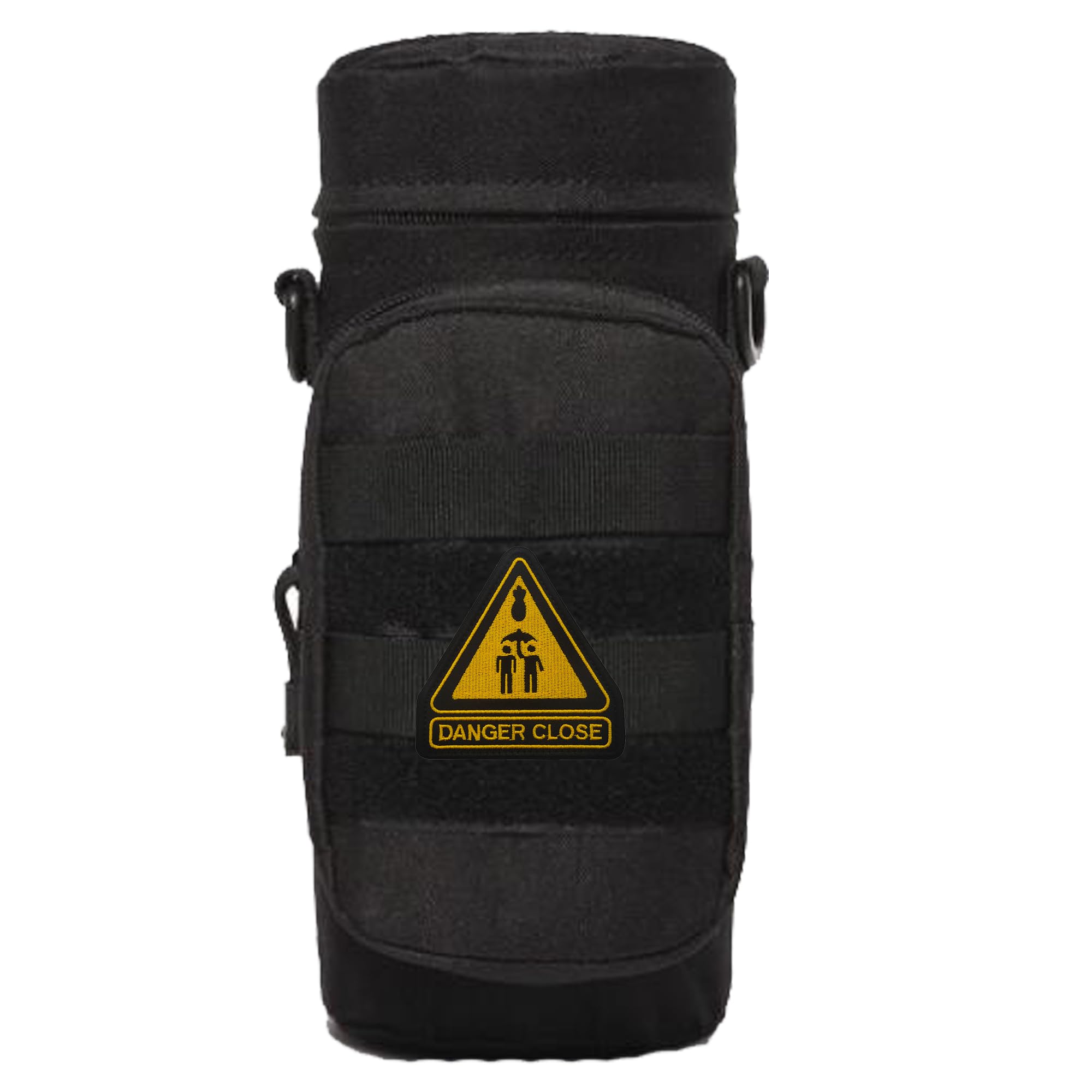Yellow Triangle Danger Close Embroidered Appliqué Patches Tactical Emblem Badges Funny Decoration Patch DIY Appliques - Image 5