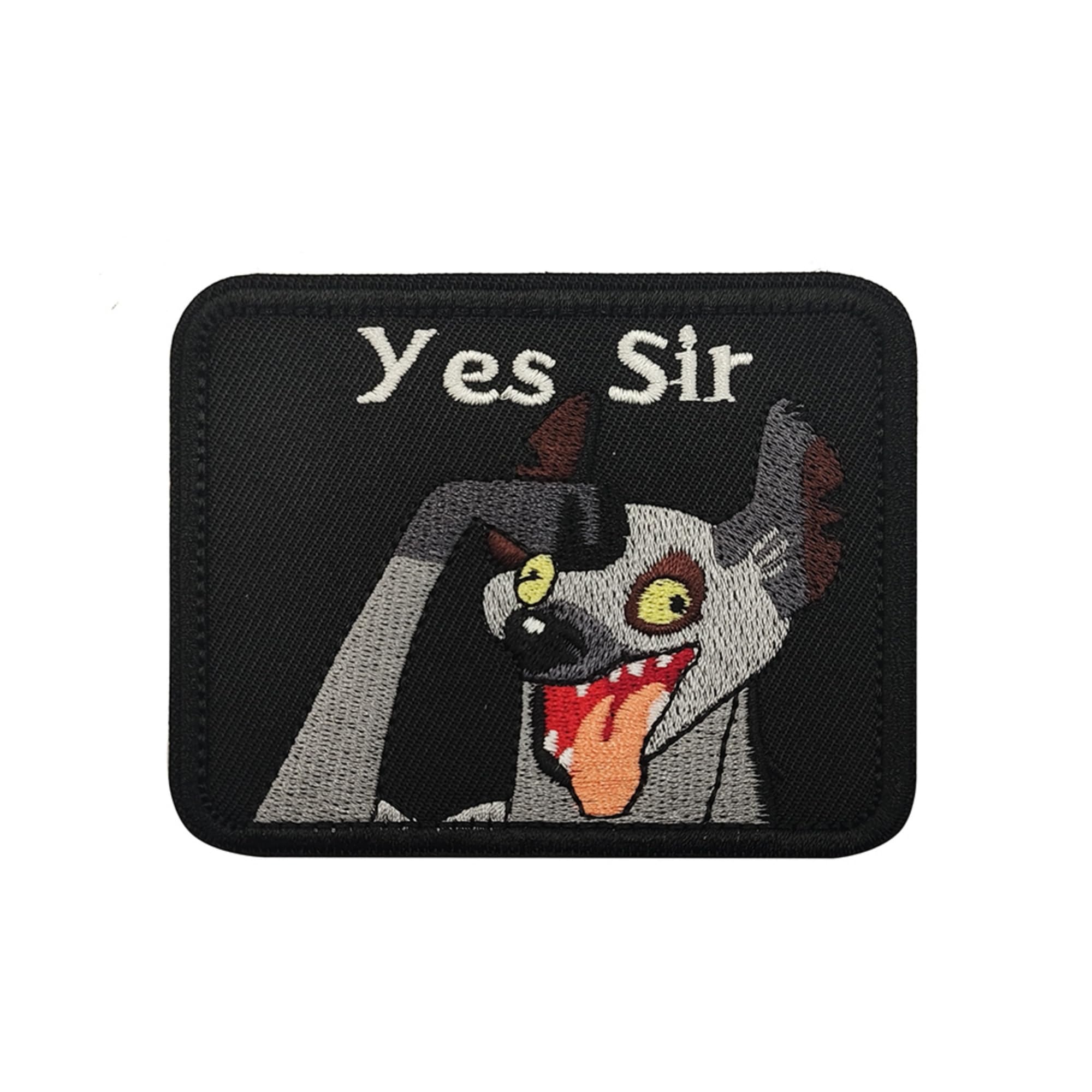Yes Sir Embroidered Patches Military Tactical Morale Patch with Hook and Loop Fastener Backing for Backpacks, Military Uniforms, Jeans, Jackets, Vests, Hats, 3.15 x 2.56 Inches, Black, 2-Pack - Image 7